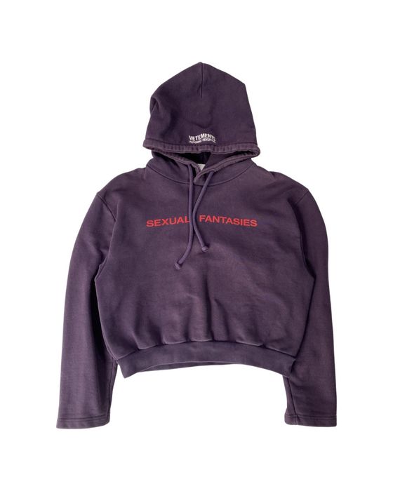 Vetements Vetements Pour Femme FW17 Sexual Fantasies Hoodie Grailed