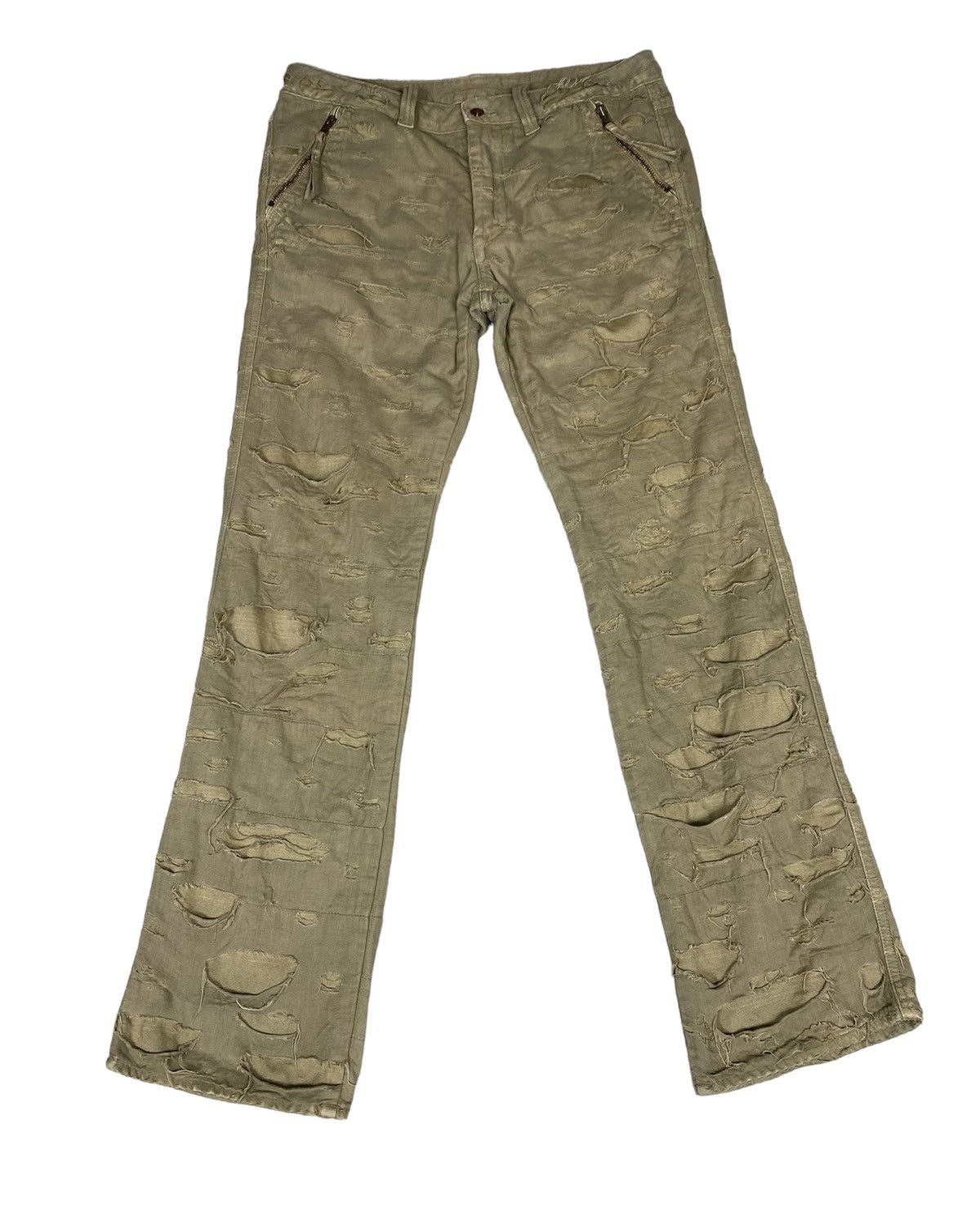 20471120 Bartack Distressed Scub Pants. S0202 Size US 33 - 1 Thumbnail