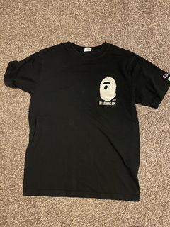 Champion x best sale bape shirt