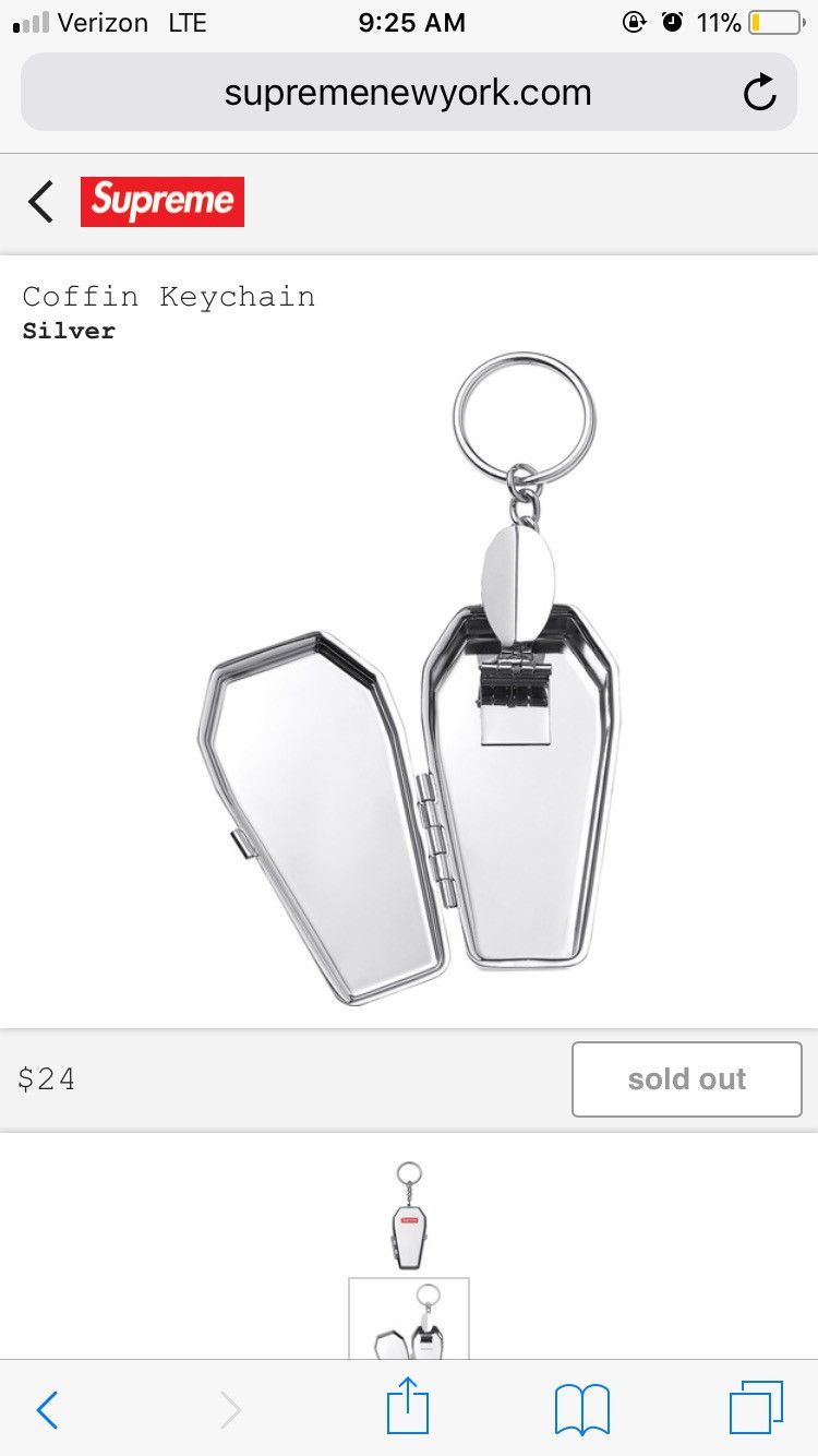 Supreme See You In Hell Coffin Keychain FW 17 Grailed