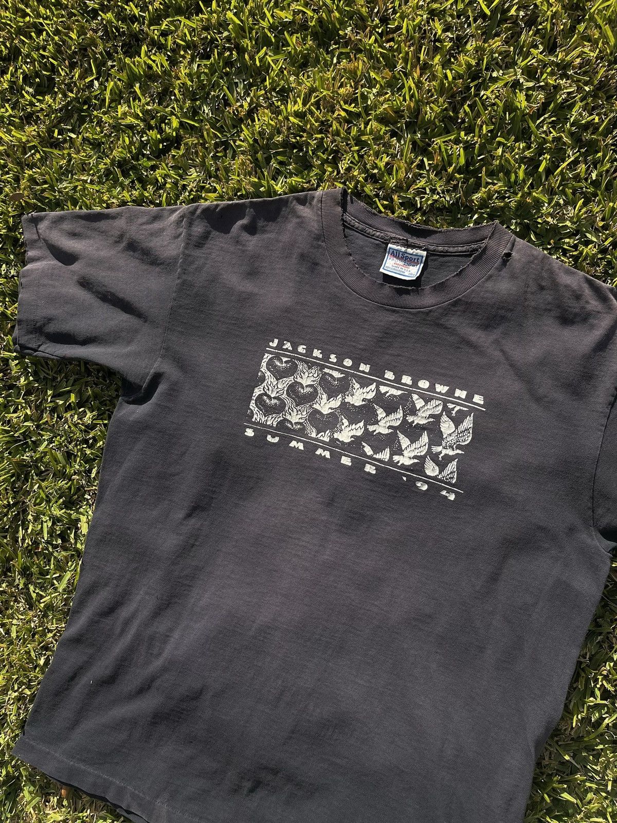 Vintage 1994 Jackson Browne MC Escher distressed Tee Large