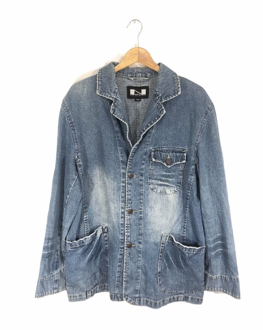 Nylaus Crew Design Work Denim Jacket