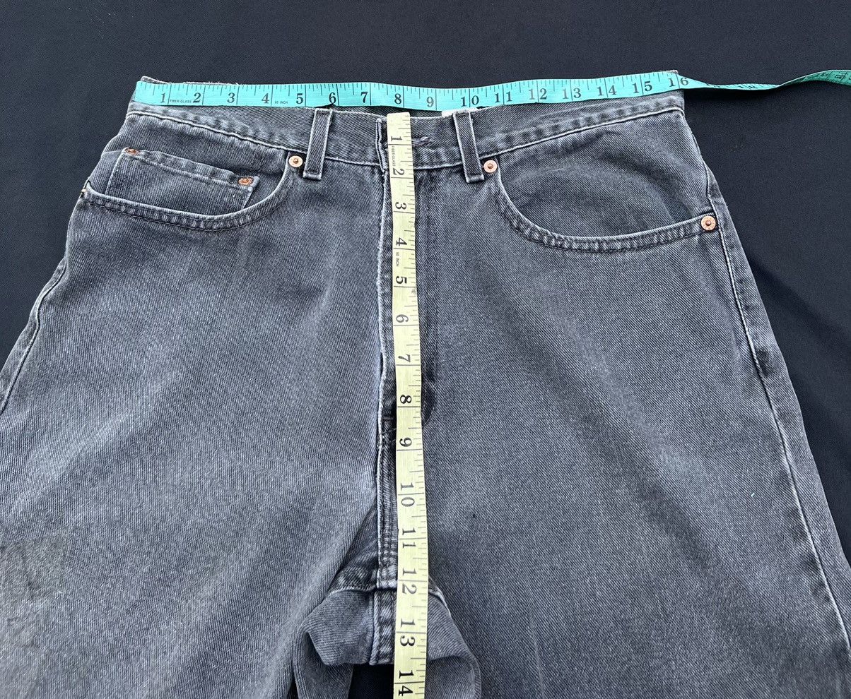 Levi's VTG 2002 Levi’s 550 Dirty Fade Black Denim Relaxed Fit Jeans Size US 32 / EU 48 - 2 Thumbnail