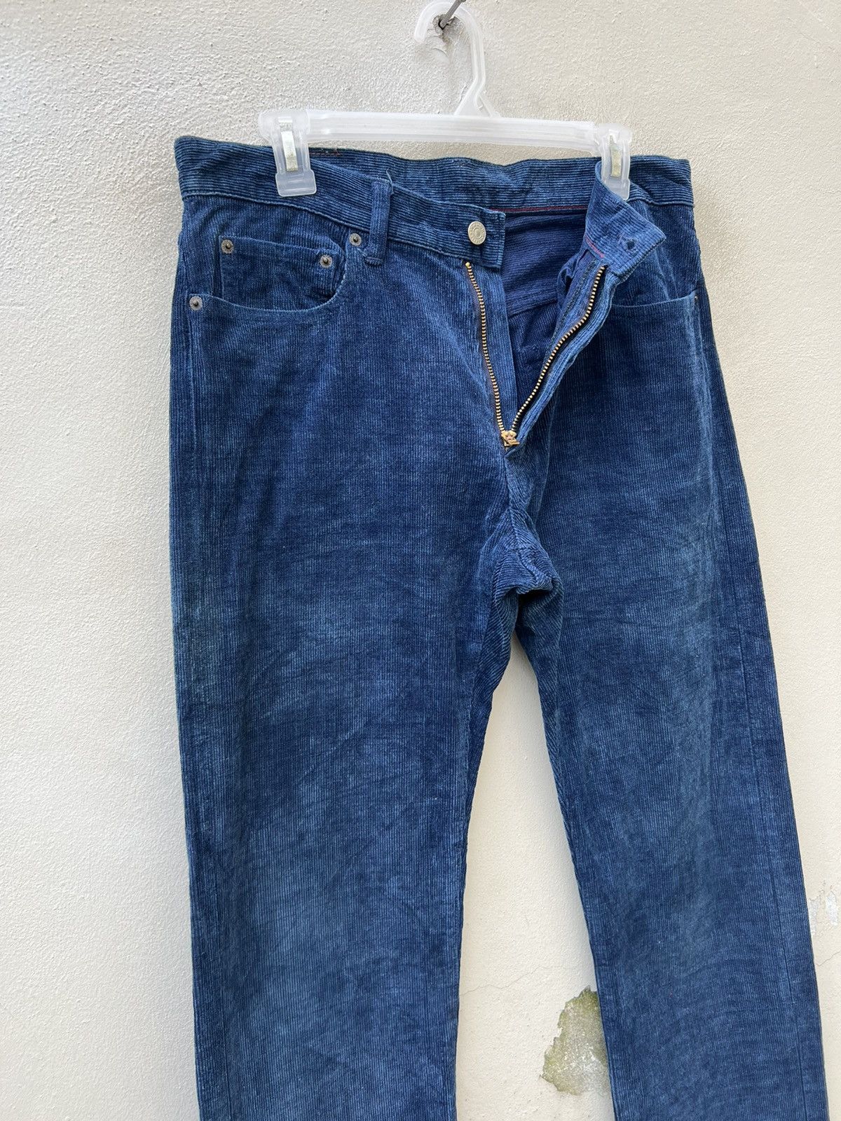 Blue Blue Japan Vintage Blue Blue Japan Sun Fade Indigo Blue Cord Jeans Size US 32 / EU 48 - 8 Thumbnail