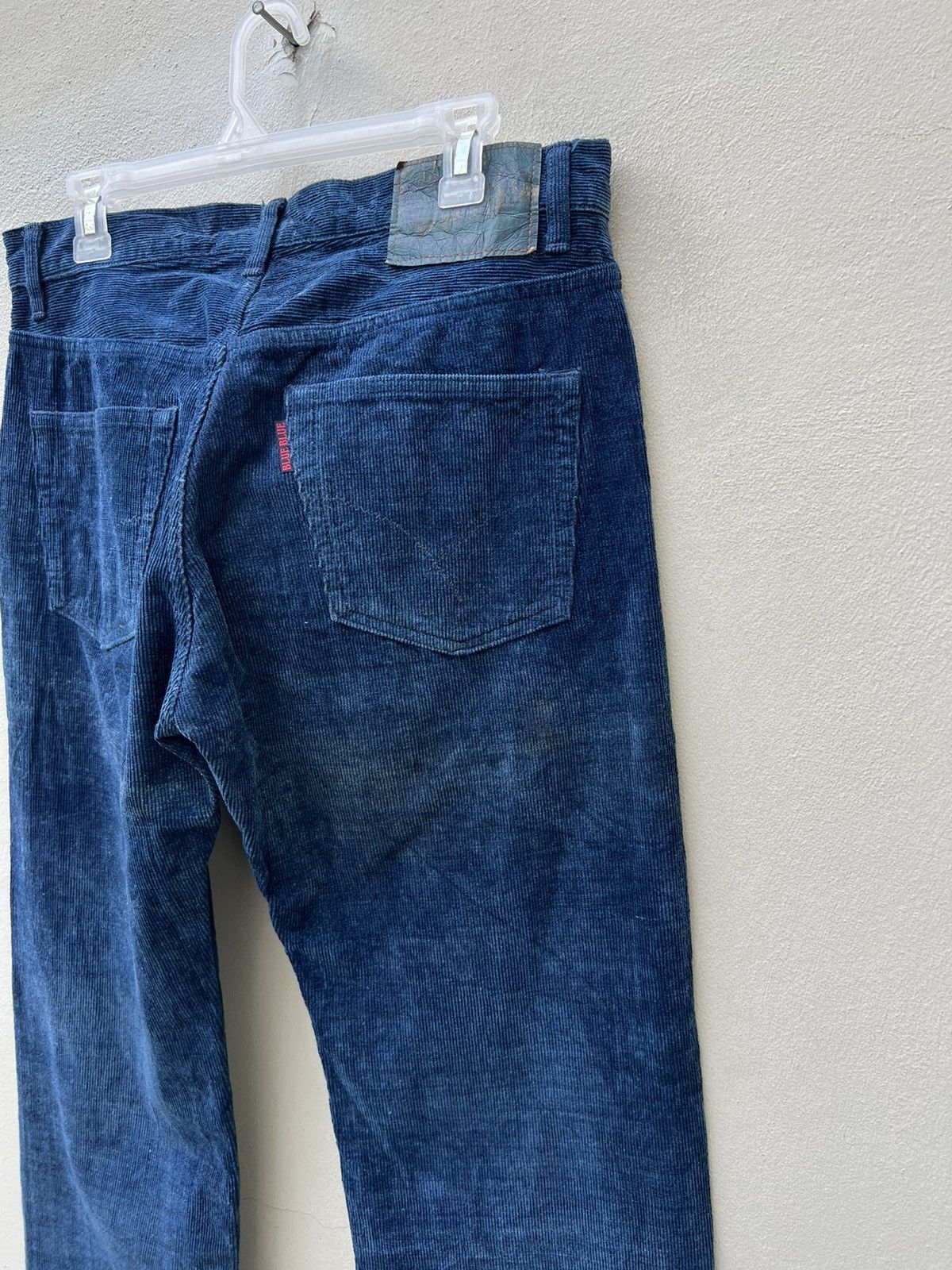Blue Blue Japan Vintage Blue Blue Japan Sun Fade Indigo Blue Cord Jeans Size US 32 / EU 48 - 16 Thumbnail