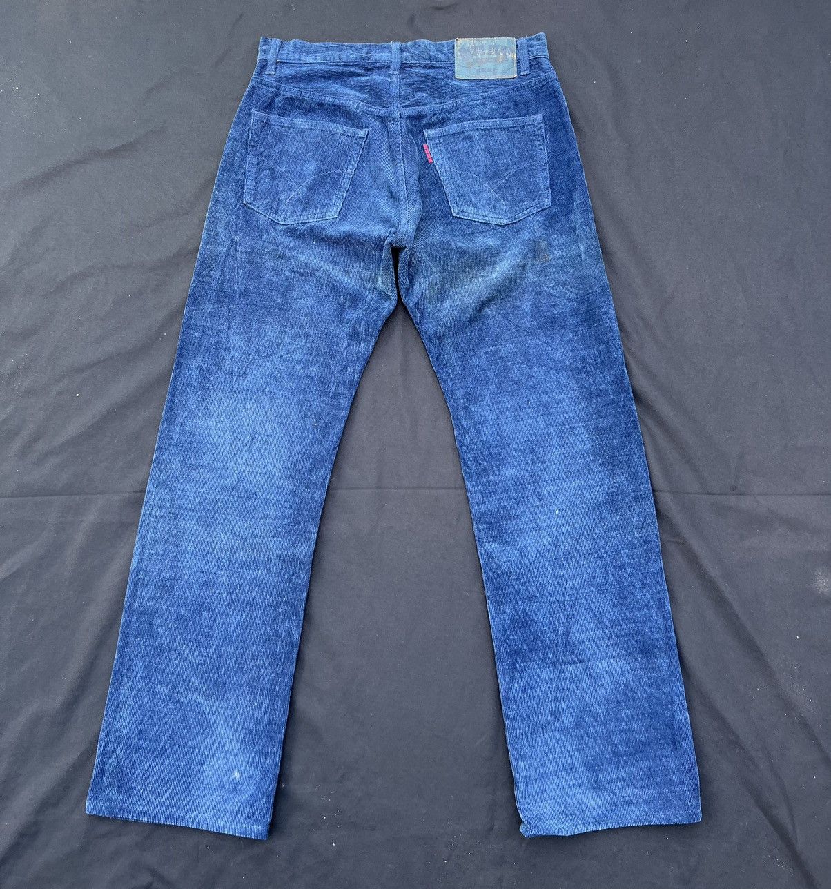 Blue Blue Japan Vintage Blue Blue Japan Sun Fade Indigo Blue Cord Jeans Size US 32 / EU 48 - 5 Thumbnail