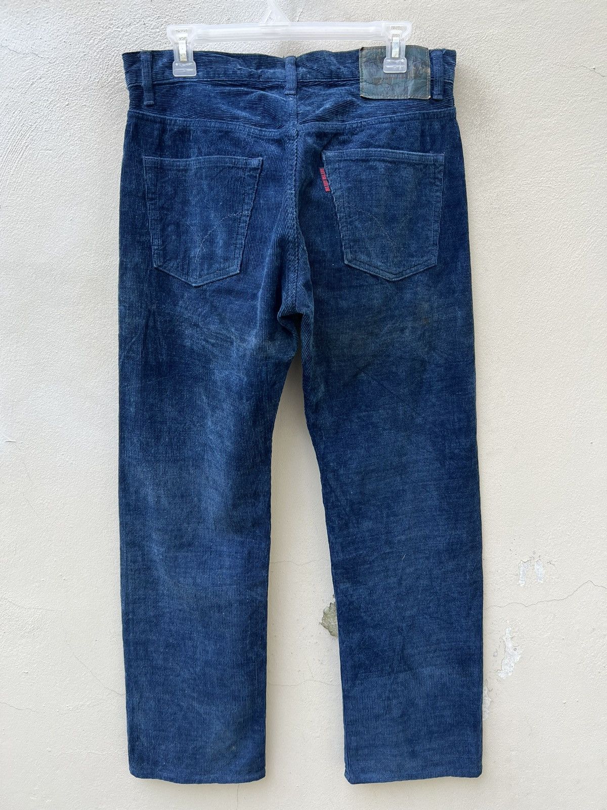 Blue Blue Japan Vintage Blue Blue Japan Sun Fade Indigo Blue Cord Jeans Size US 32 / EU 48 - 13 Thumbnail