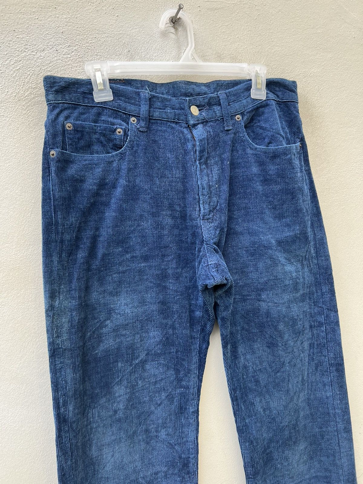 Blue Blue Japan Vintage Blue Blue Japan Sun Fade Indigo Blue Cord Jeans Size US 32 / EU 48 - 7 Thumbnail