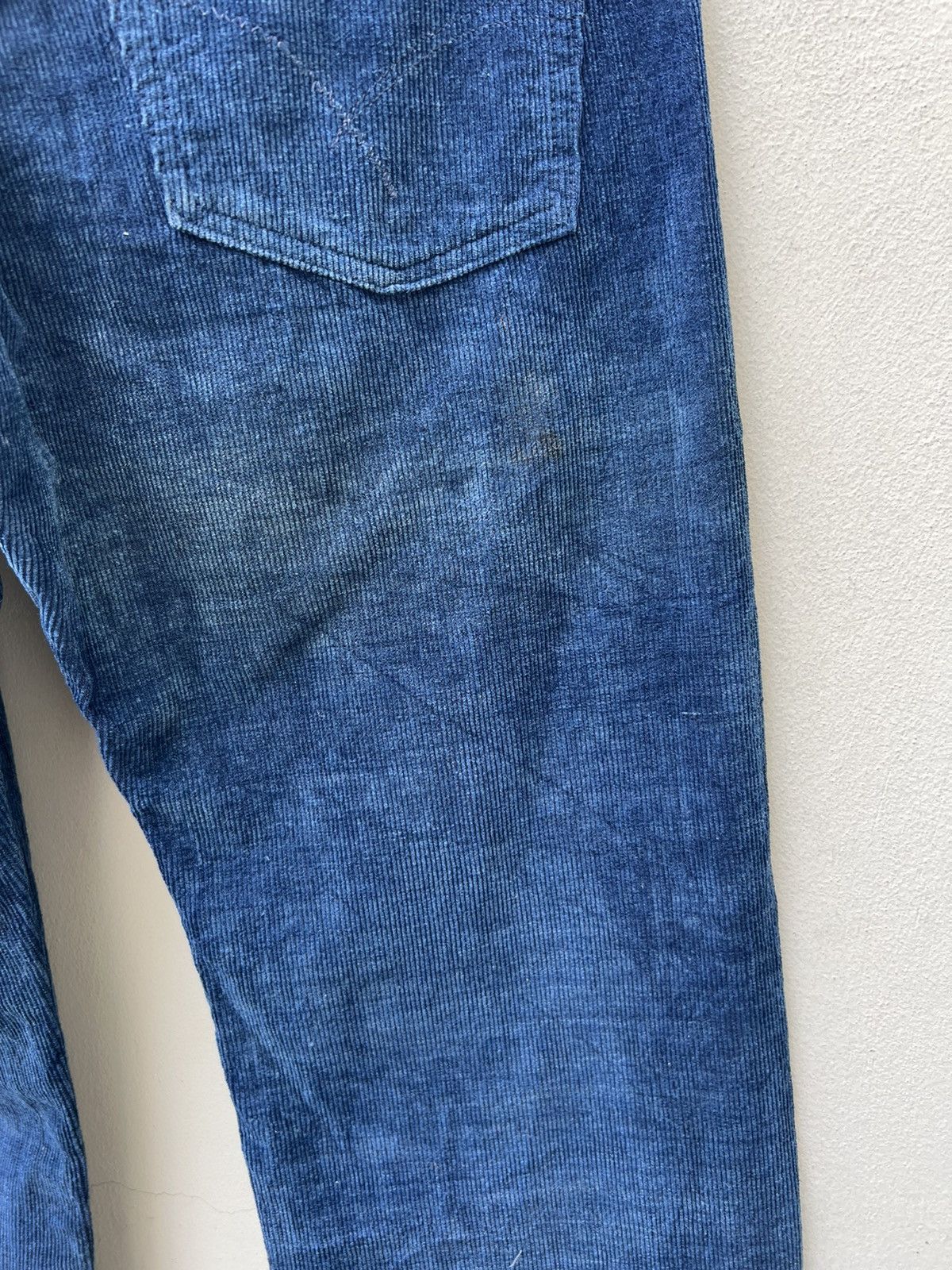 Blue Blue Japan Vintage Blue Blue Japan Sun Fade Indigo Blue Cord Jeans Size US 32 / EU 48 - 18 Thumbnail