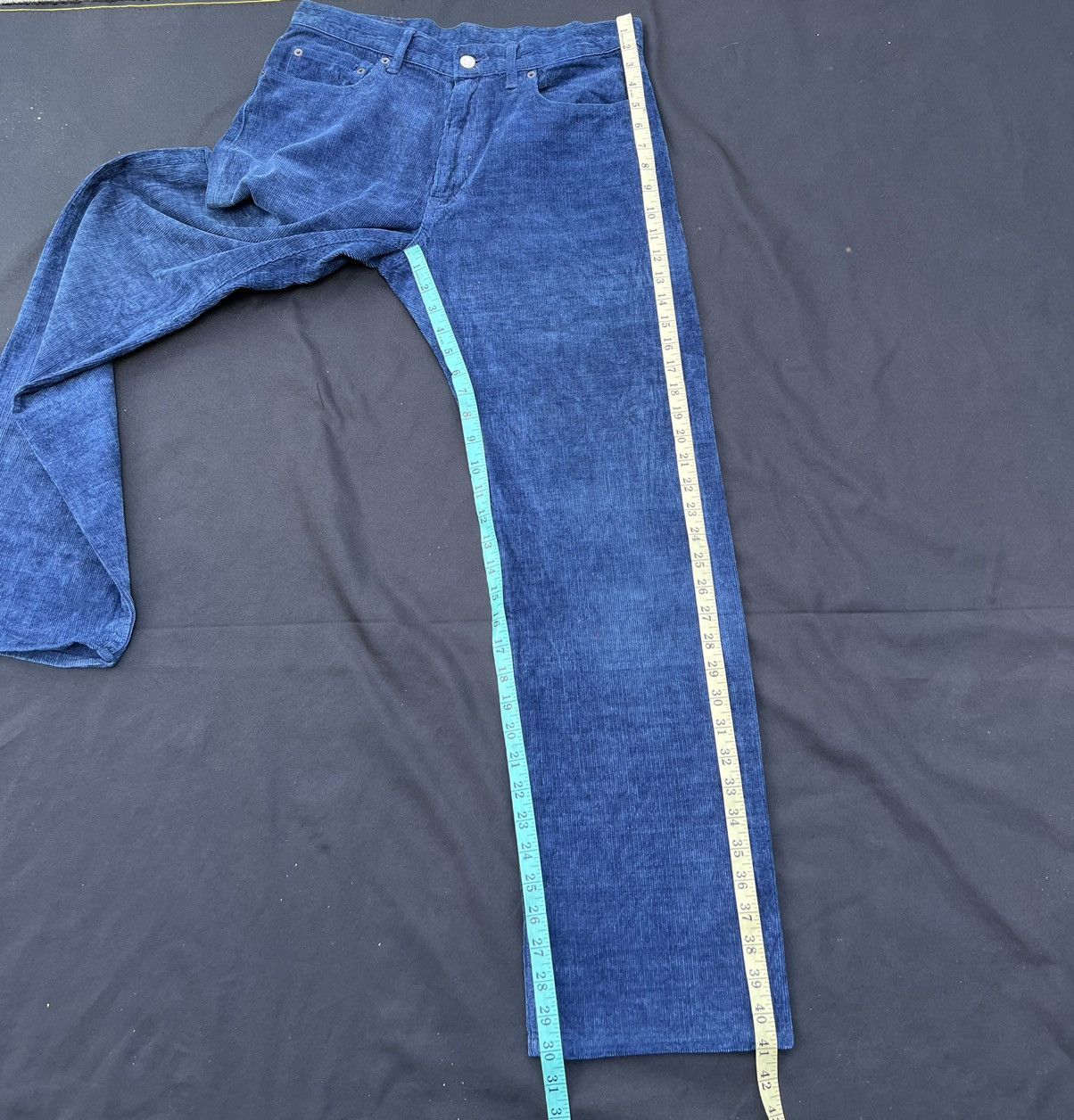 Blue Blue Japan Vintage Blue Blue Japan Sun Fade Indigo Blue Cord Jeans Size US 32 / EU 48 - 4 Thumbnail