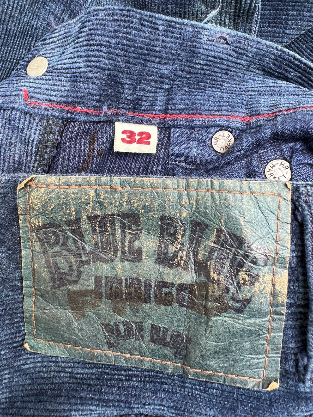 Blue Blue Japan Vintage Blue Blue Japan Sun Fade Indigo Blue Cord Jeans Size US 32 / EU 48 - 20 Thumbnail