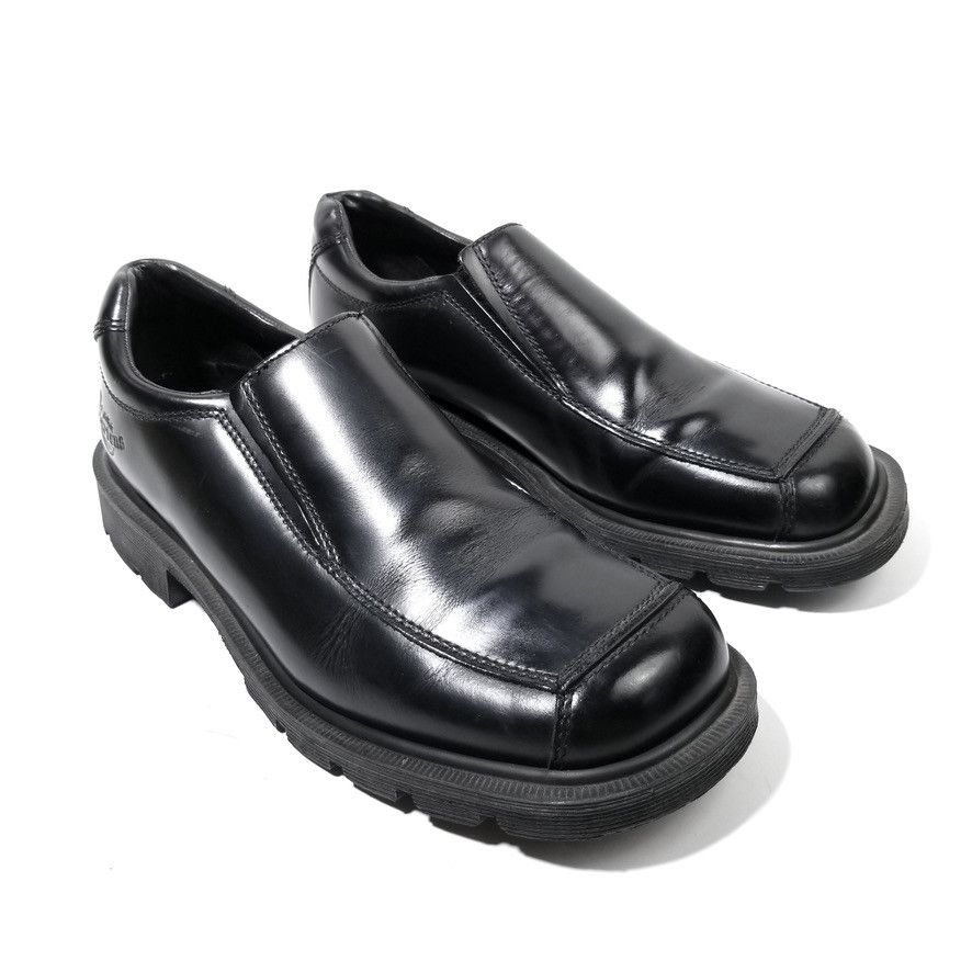 Dr. Martens 9A50 Black Leather Square Toe Slip On Loafers Mens 12 Dr. Martens RARE Dr. Martens 9A50 Square Toe Leather Slip On  main image 4