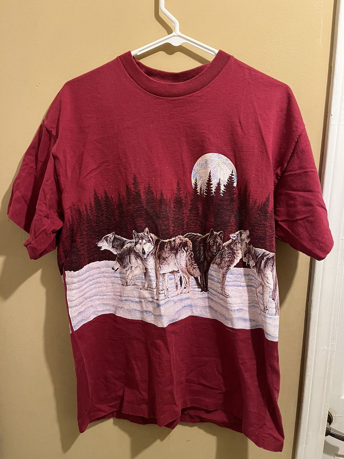 Vintage Vintage Wolf Pack tee Size US L / EU 52-54 / 3 - 1 Thumbnail