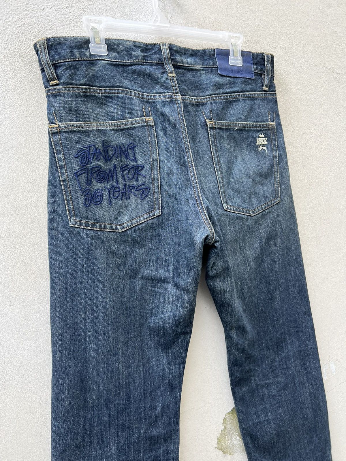 Stussy Stussy XXX Standing Firm For 30 Years Denim Jeans Size US 32 / EU 48 - 14 Thumbnail