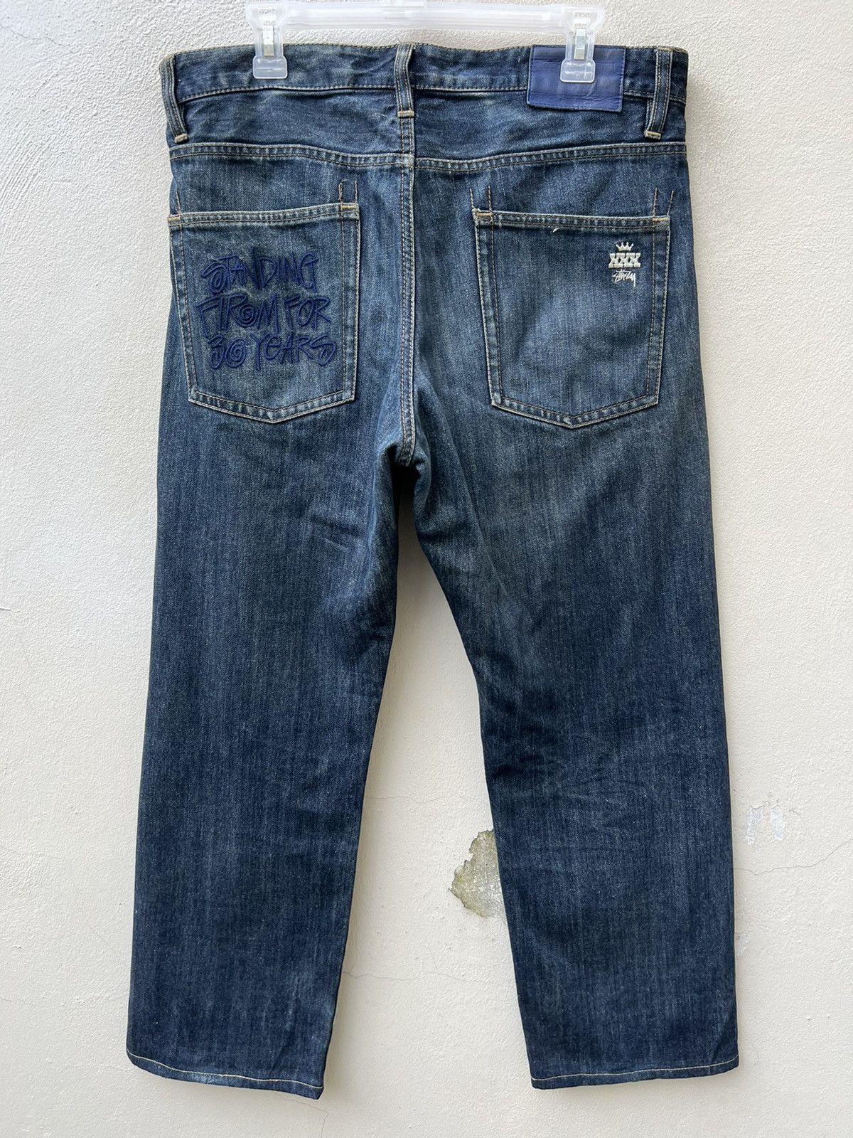 Stussy Stussy XXX Standing Firm For 30 Years Denim Jeans Size US 32 / EU 48 - 13 Thumbnail