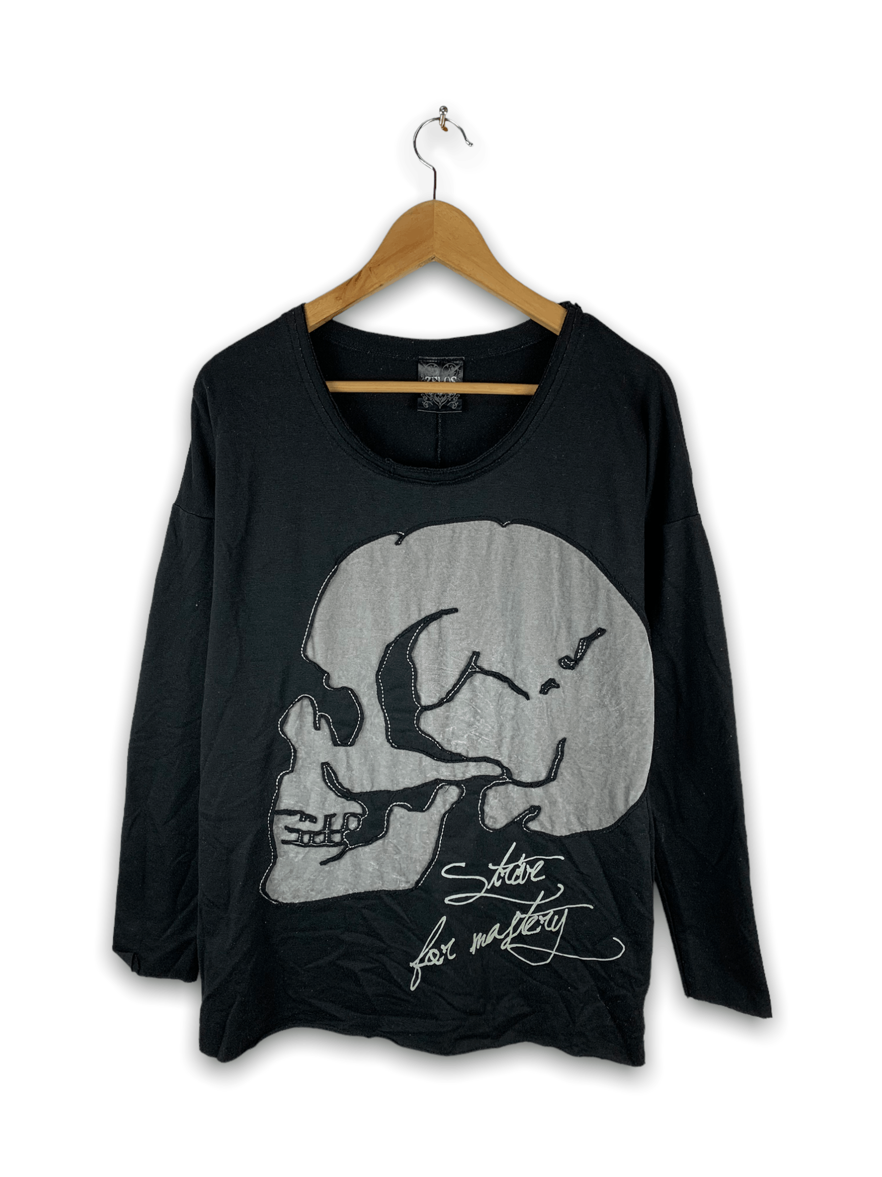 Japanese Brand 🔥Zelos Big Skull Long Sleeves Tops Size US S / EU 44-46 / 1 - 1 Thumbnail