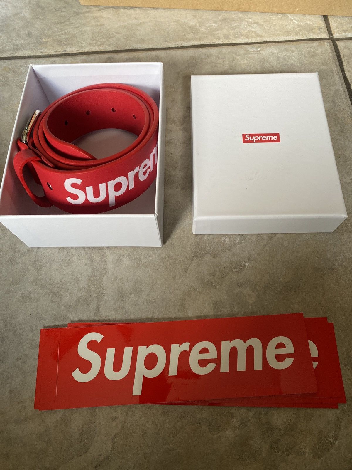 Supreme Supreme Repeat Leather Belt | Grailed