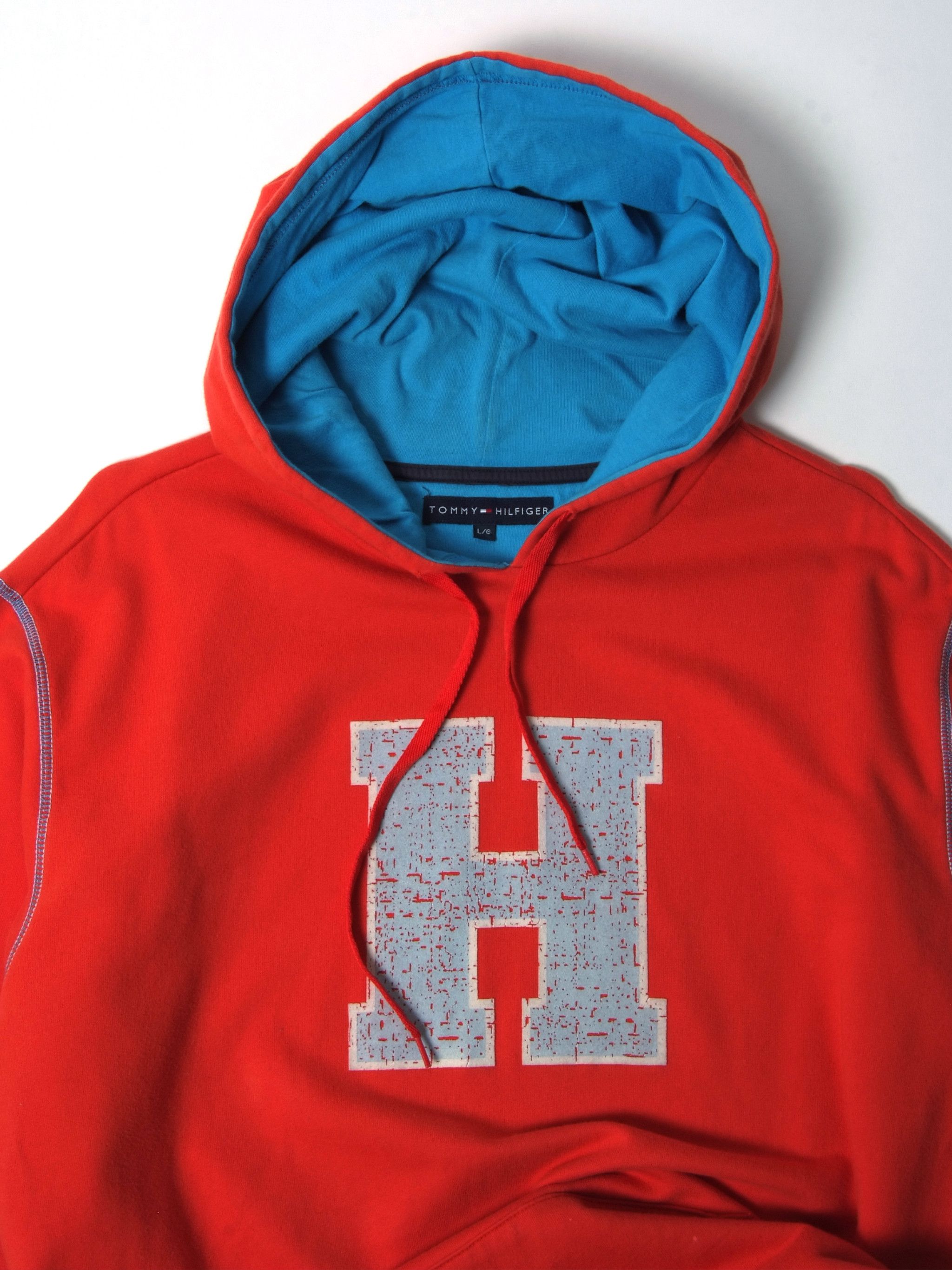 Tommy Hilfiger Vintage Tommy Hilfiger College Big Logo Hoodie (L) Size US L / EU 52-54 / 3 - 2 Thumbnail