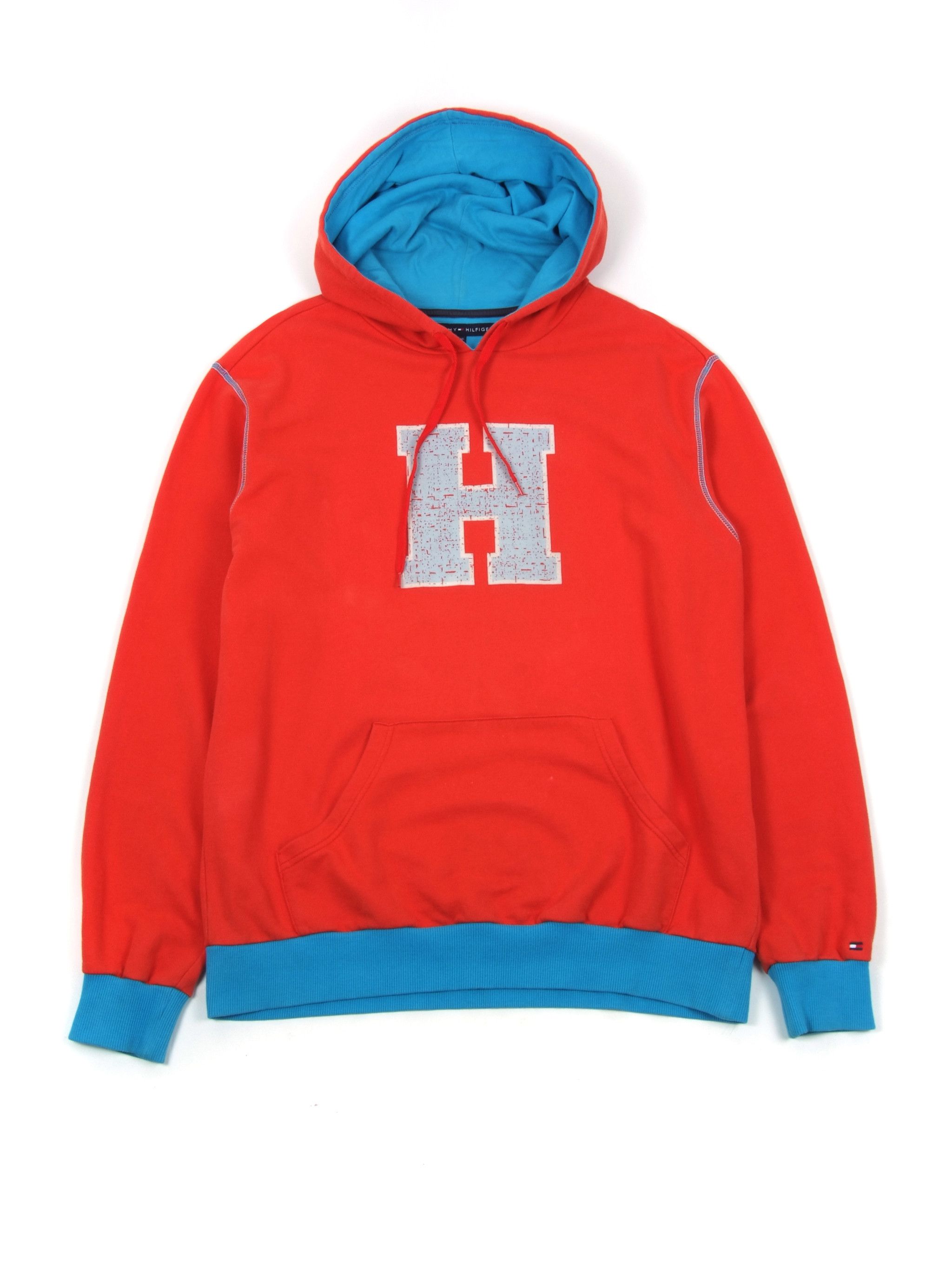 Tommy Hilfiger Vintage Tommy Hilfiger College Big Logo Hoodie (L) Size US L / EU 52-54 / 3 - 1 Thumbnail