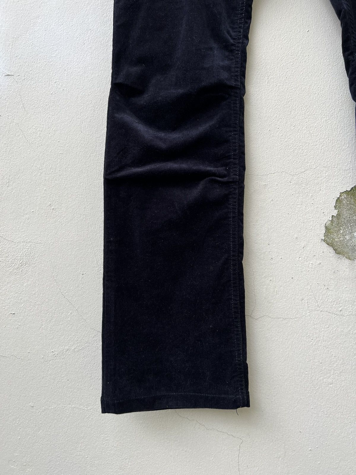 Katharine Hamnett London HAMNETT Fade Dark Blue Cord Stretch Flare Bush Pant Jeans Size US 30 / EU 46 - 10 Thumbnail