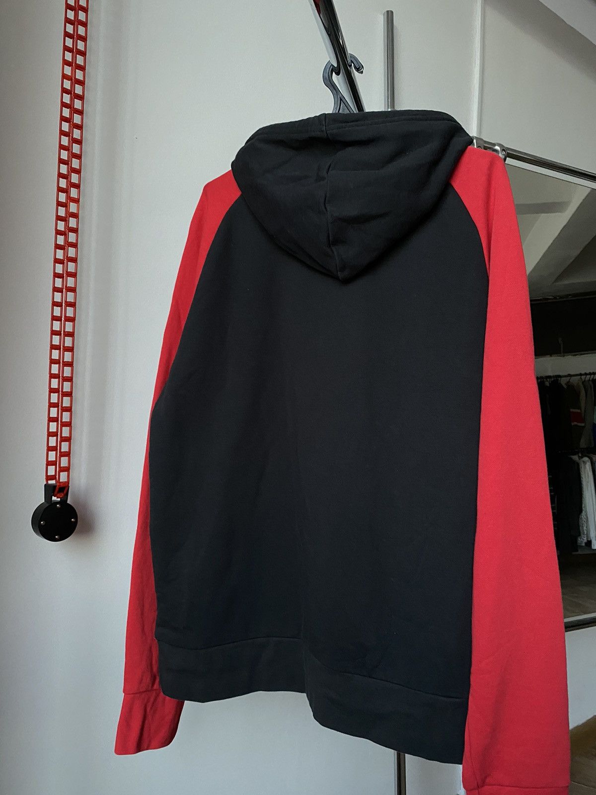 Nike × Vintage Y2K Nike Manchester United Central Logo Black/Red Hoodie Size US XL / EU 56 / 4 - 5 Thumbnail
