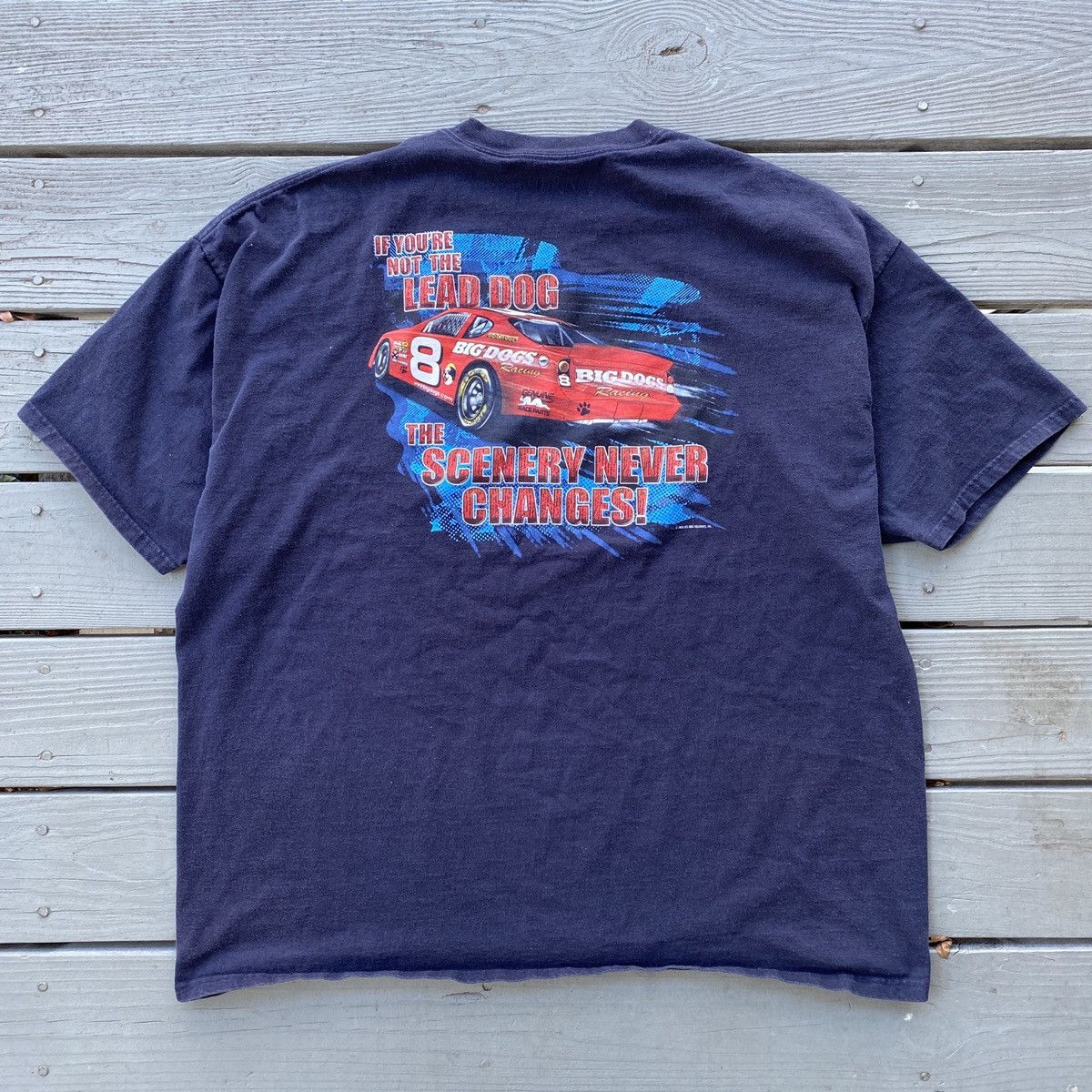 Vintage Vintage Y2K Big Dogs NASCAR Racing T-Shirt Size US XXL / EU 58 / 5 - 1 Preview