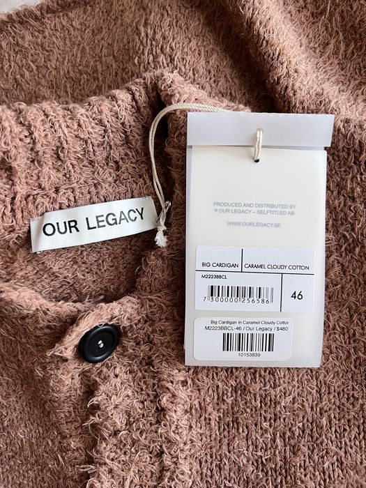 Our Legacy Our Legacy Big Cardigan in Caramel Cloudy Cotton | Grailed