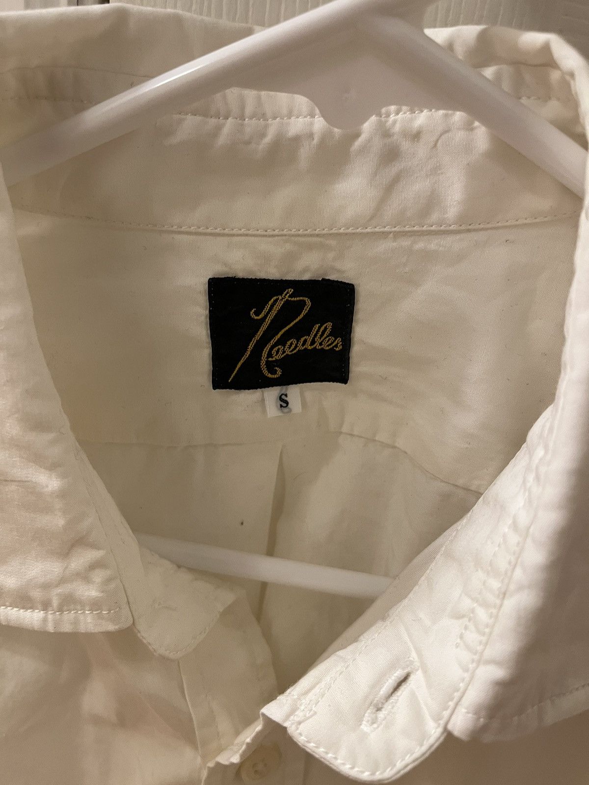 Needles × Nepenthes Needles Half Button Off White Shirt Size US S / EU 44-46 / 1 - 2 Thumbnail