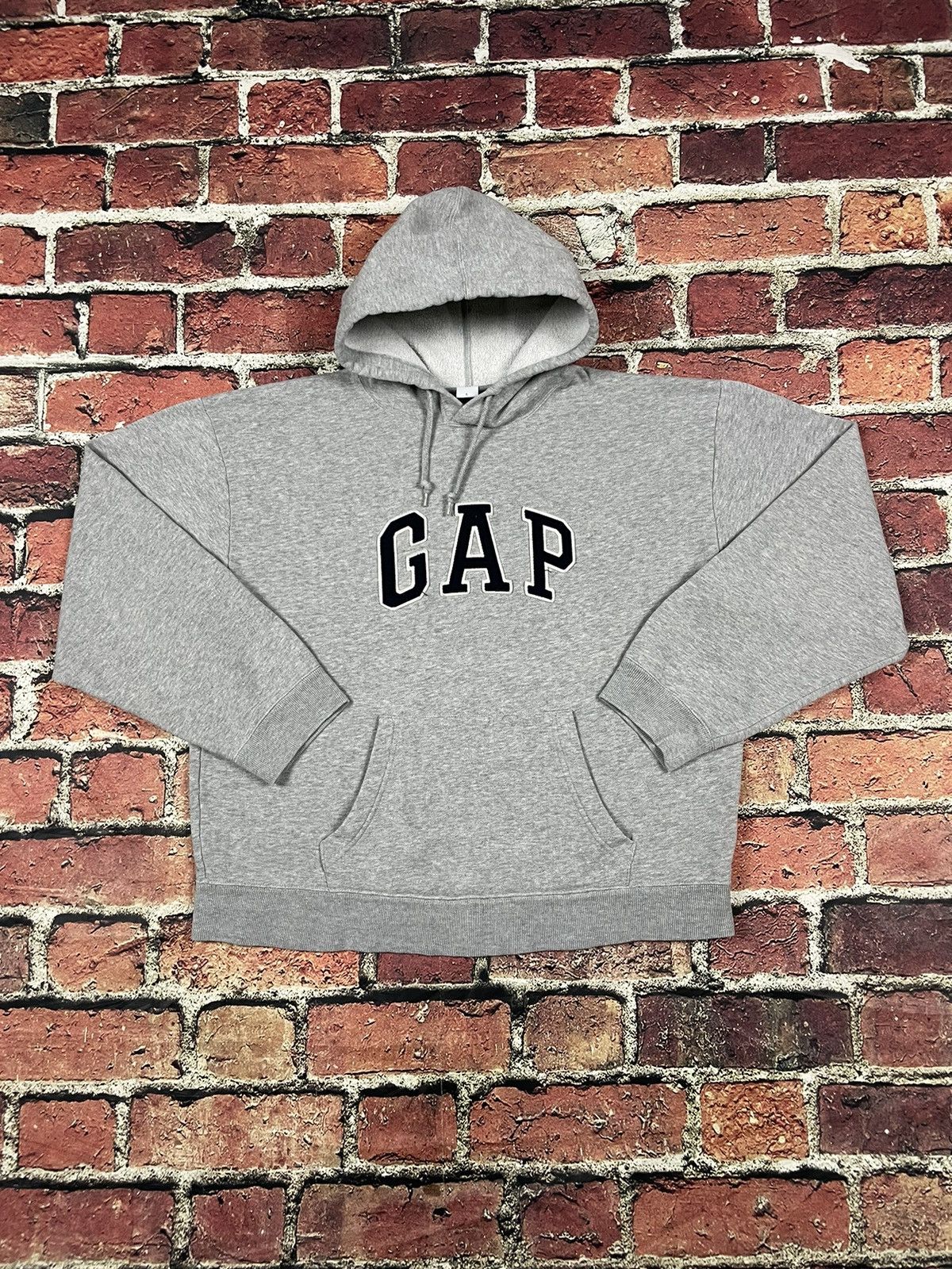 Gap × Vintage Y2K Vintage GAP Stitched Spellout Hoodie Sweatshirt Size US L / EU 52-54 / 3 - 1 Thumbnail