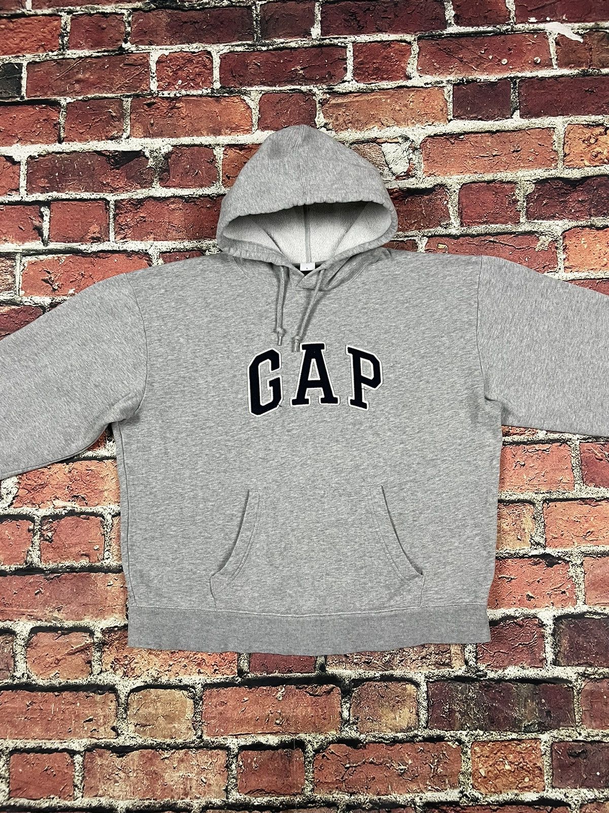 Gap × Vintage Y2K Vintage GAP Stitched Spellout Hoodie Sweatshirt Size US L / EU 52-54 / 3 - 2 Thumbnail