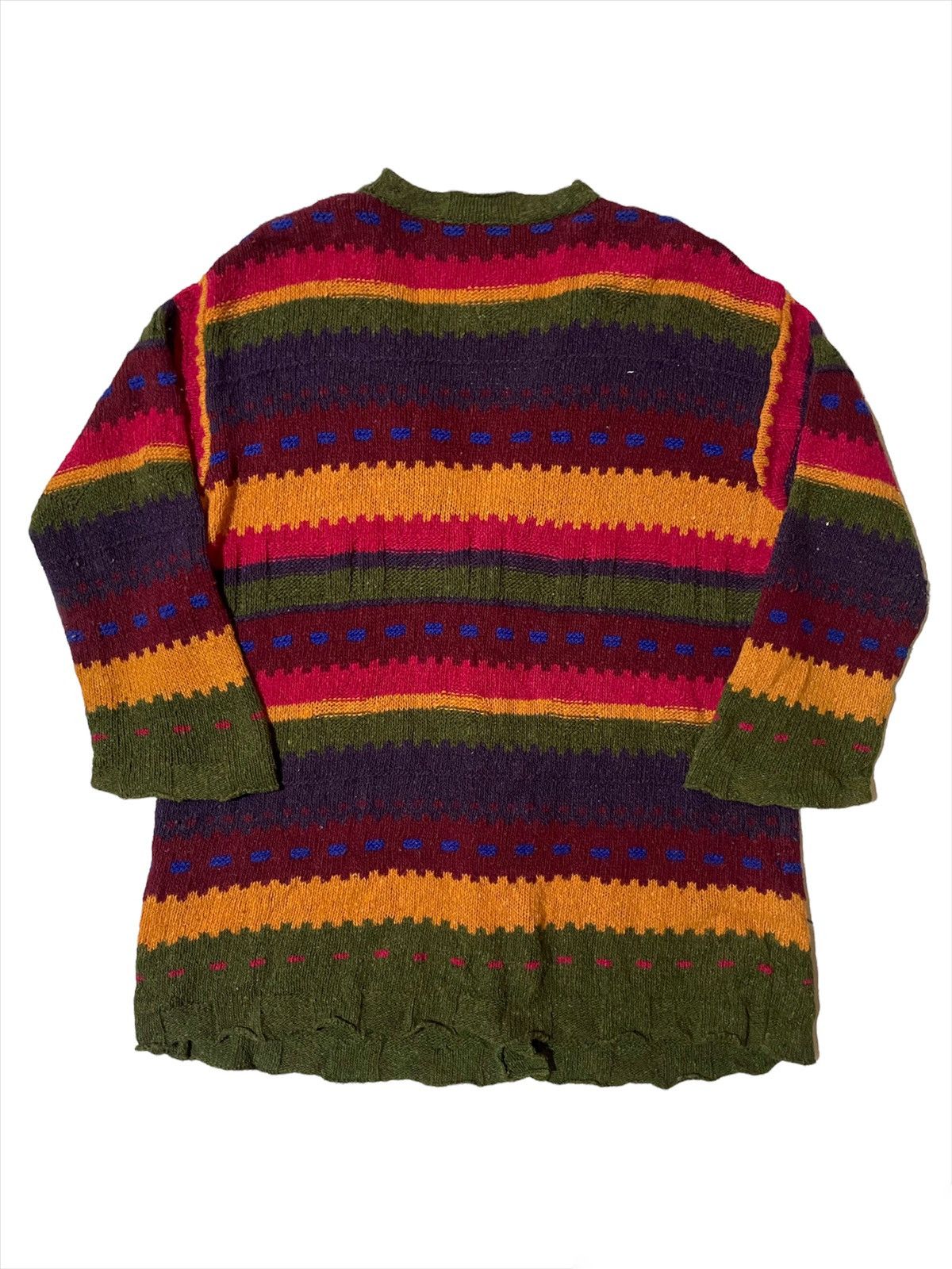 Benetton 💥Vintage Benetton Kintwear Cardigan Size L / US 10 / IT 46 - 3 Thumbnail