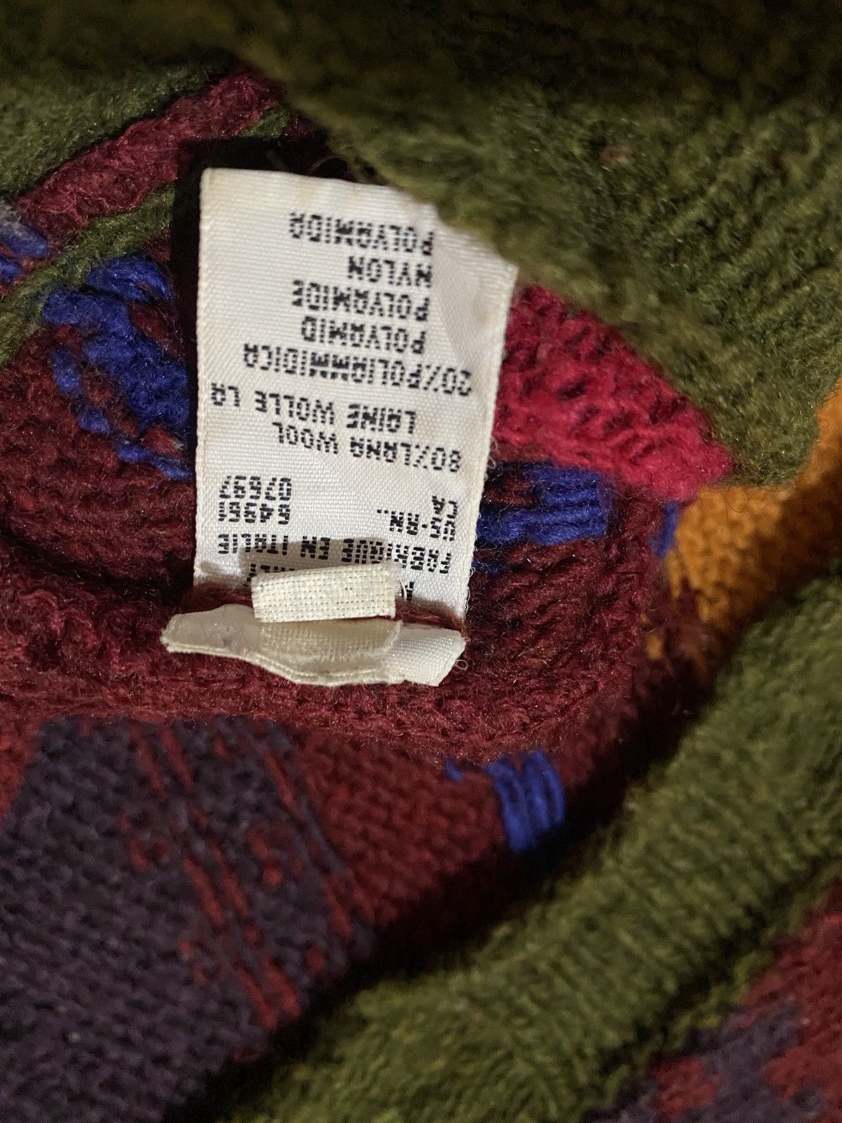 Benetton 💥Vintage Benetton Kintwear Cardigan Size L / US 10 / IT 46 - 6 Thumbnail