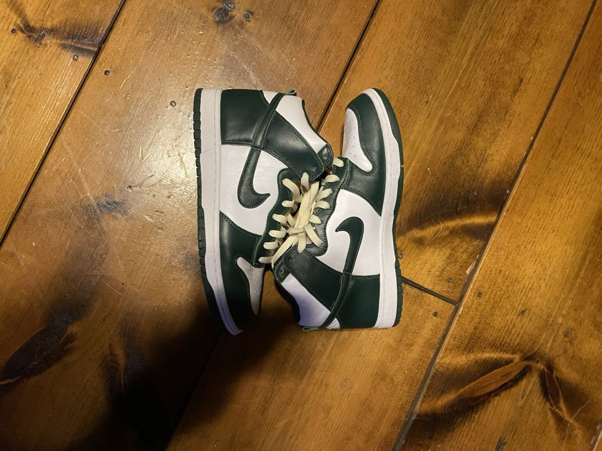 Nike Nike Dunk Hi Spartan Green Size US 9.5 / EU 42-43 - 4 Thumbnail
