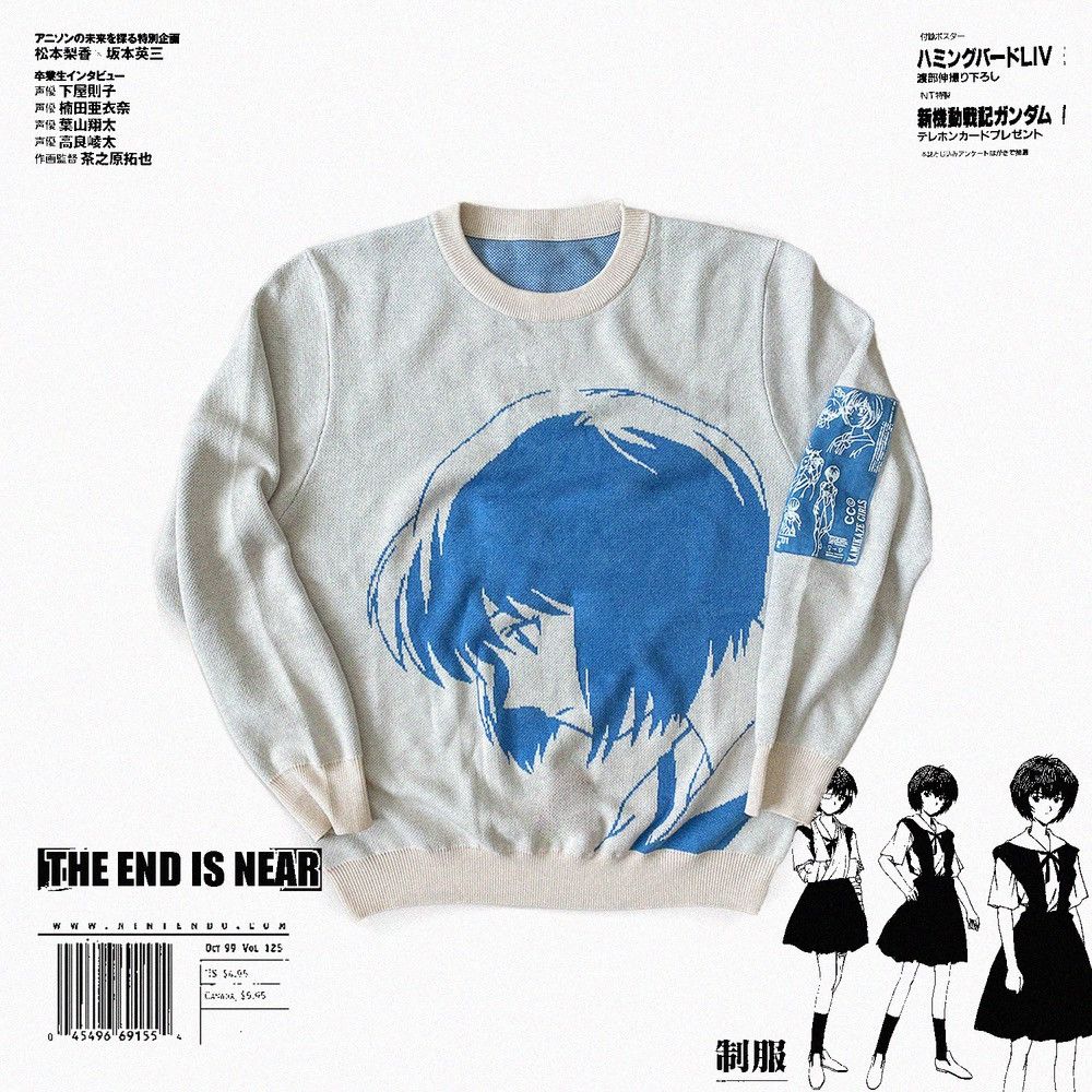 CARBON COPY neon genesis evangelion shops knitted sweater