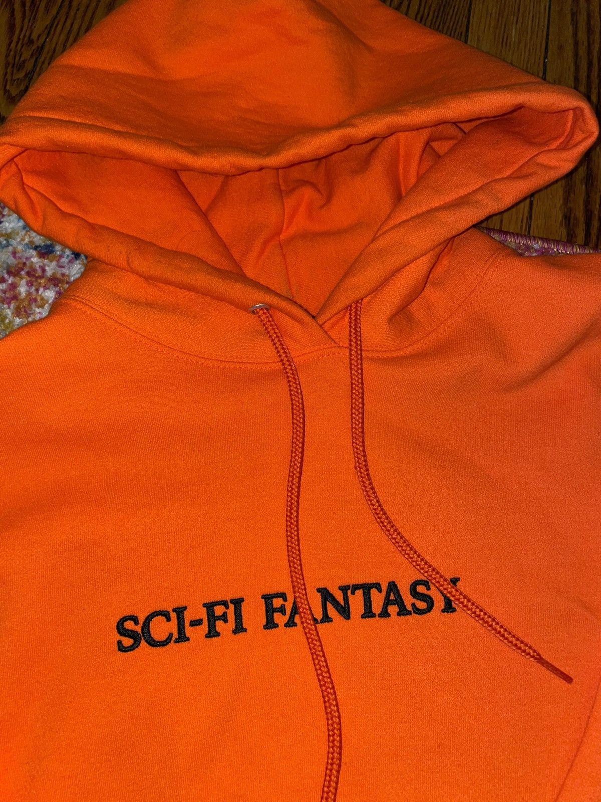 Sci-Fi Fantasy VERY RARE OG Sci-Fi Fantasy Orange Embroidered Logo Hood Size US L / EU 52-54 / 3 - 3 Thumbnail