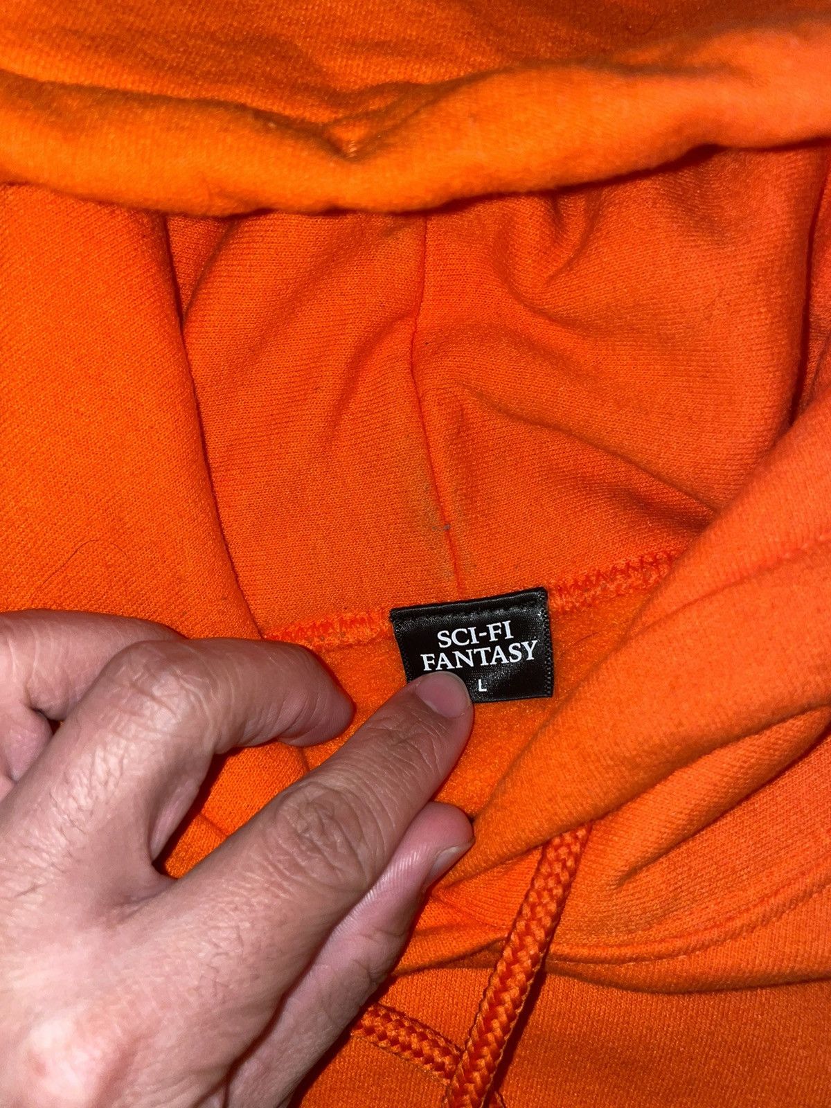 Sci-Fi Fantasy VERY RARE OG Sci-Fi Fantasy Orange Embroidered Logo Hood Size US L / EU 52-54 / 3 - 4 Thumbnail