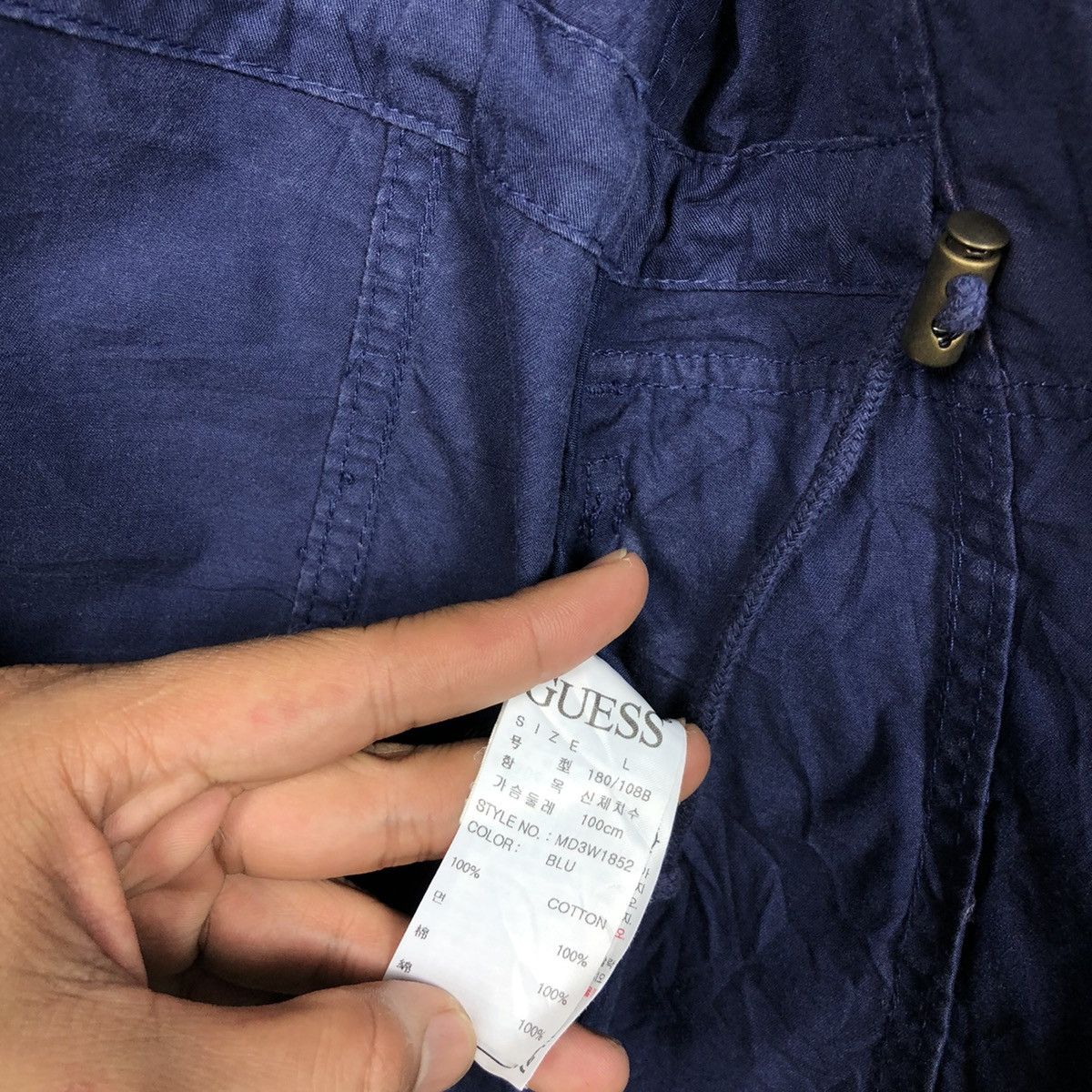 Guess Vintage Guess Navy Blue Parkas Jacket Size US L / EU 52-54 / 3 - 9 Thumbnail