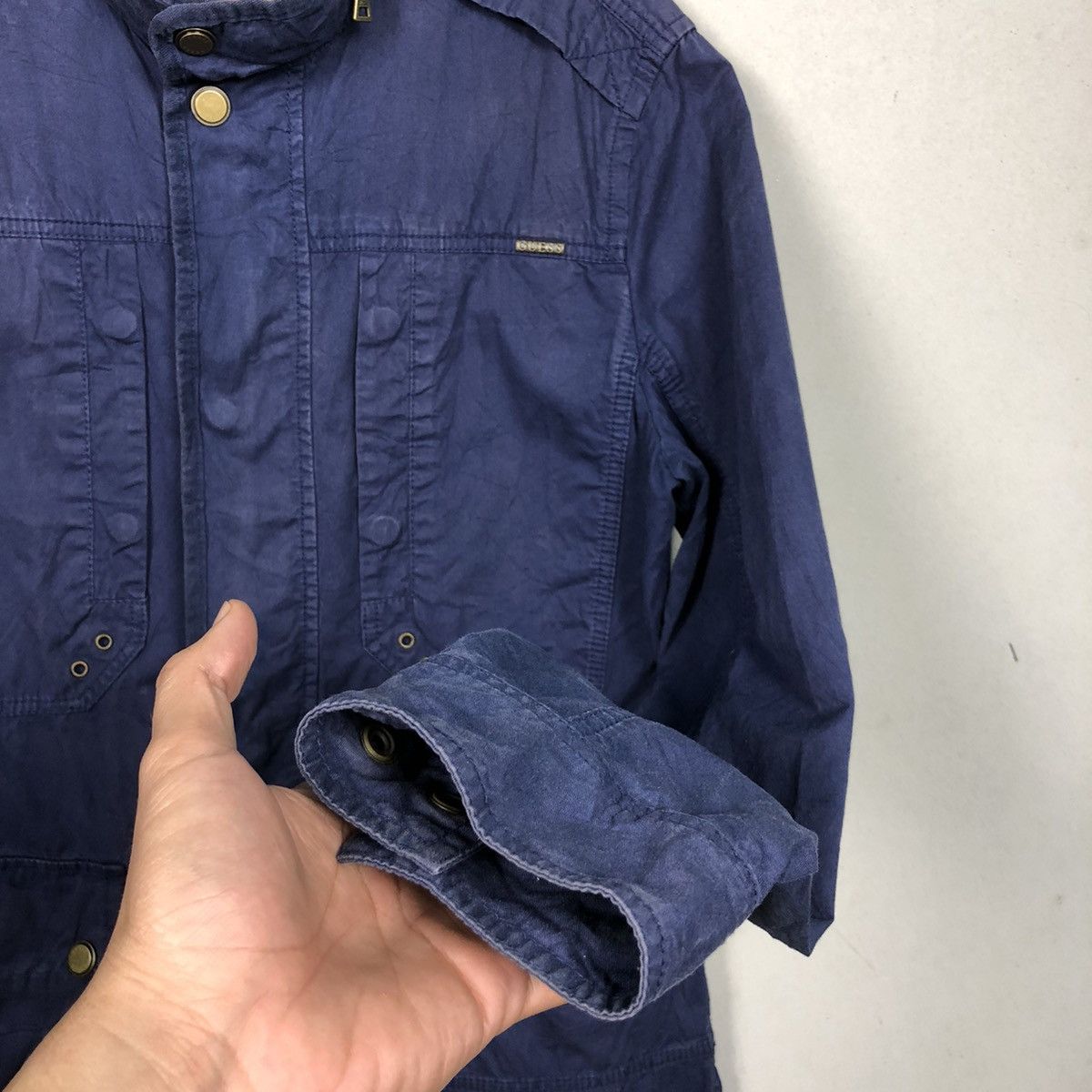 Guess Vintage Guess Navy Blue Parkas Jacket Size US L / EU 52-54 / 3 - 7 Thumbnail