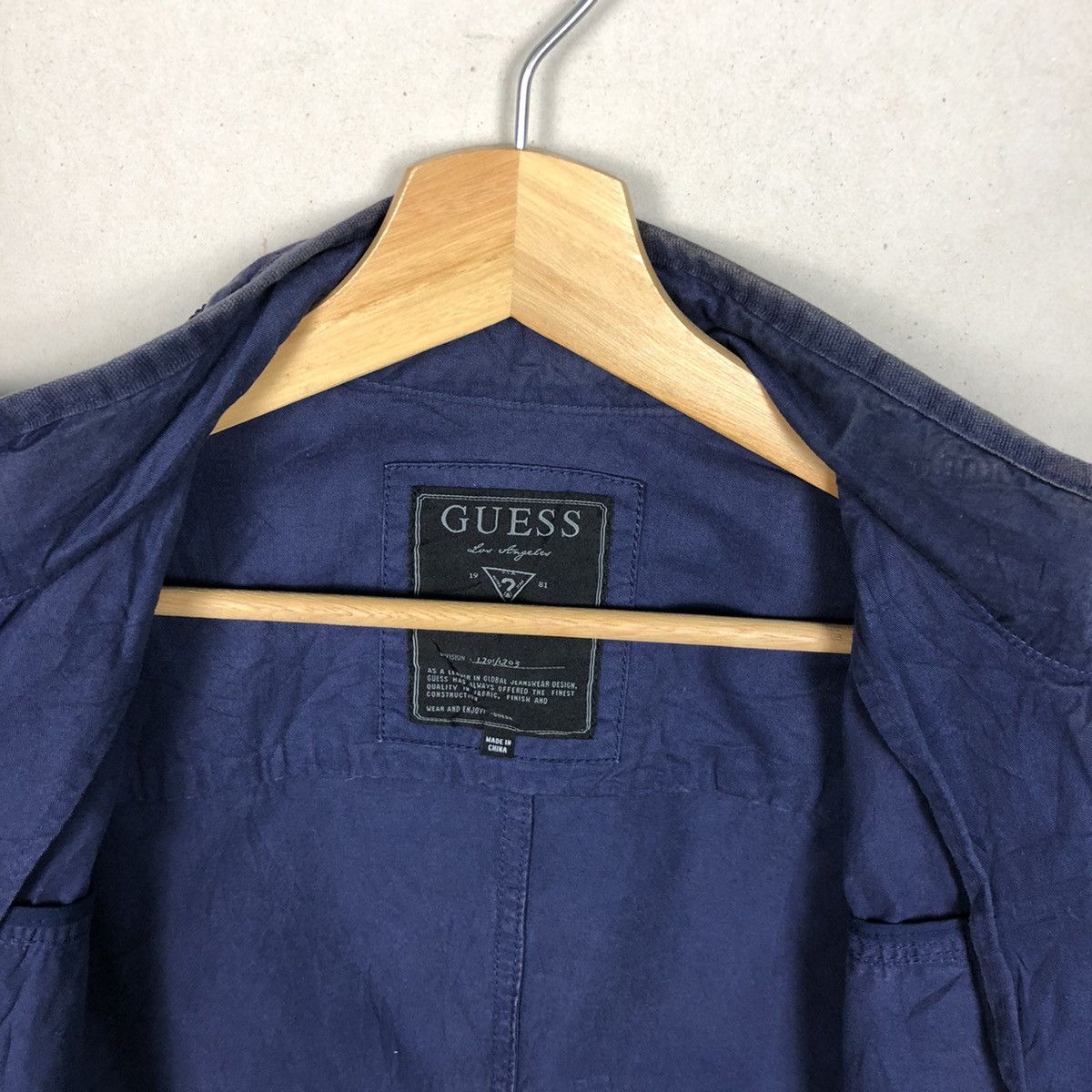 Guess Vintage Guess Navy Blue Parkas Jacket Size US L / EU 52-54 / 3 - 6 Thumbnail