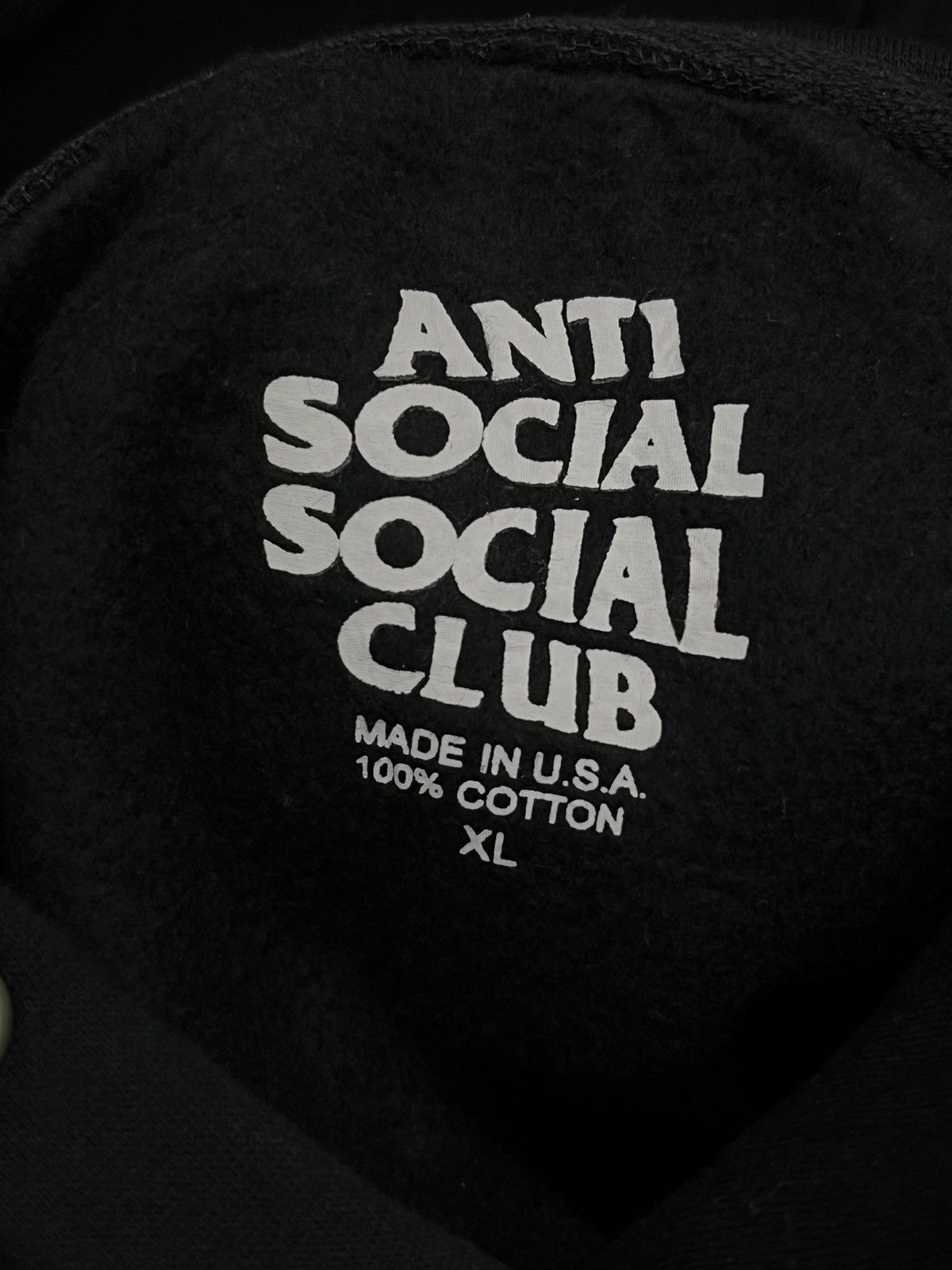 Anti Social Social Club × Edition Japan ANTI SOCIAL SOCIAL CLUB Black Cotton Hoodie Edition Japan Size US M / EU 48-50 / 2 - 5 Thumbnail