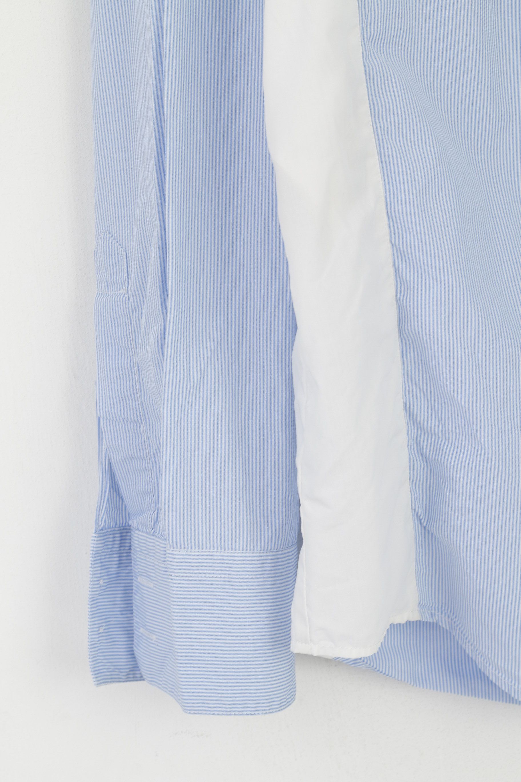Hugo Boss × Vintage Hugo Boss Men XL Casual Shirt Blue Cotton Handcrafted 8208 Size US XL / EU 56 / 4 - 3 Thumbnail