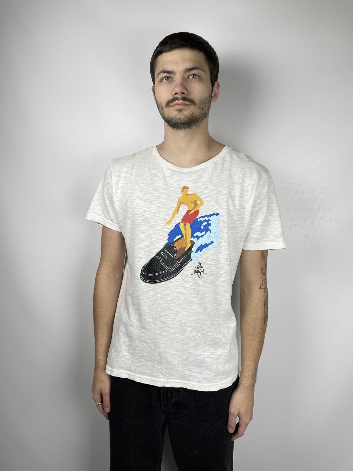 Beams Plus × Japanese Brand Beams Plus x Palm Graphics Surf Ivy T-Shirt Size US M / EU 48-50 / 2 - 1 Thumbnail