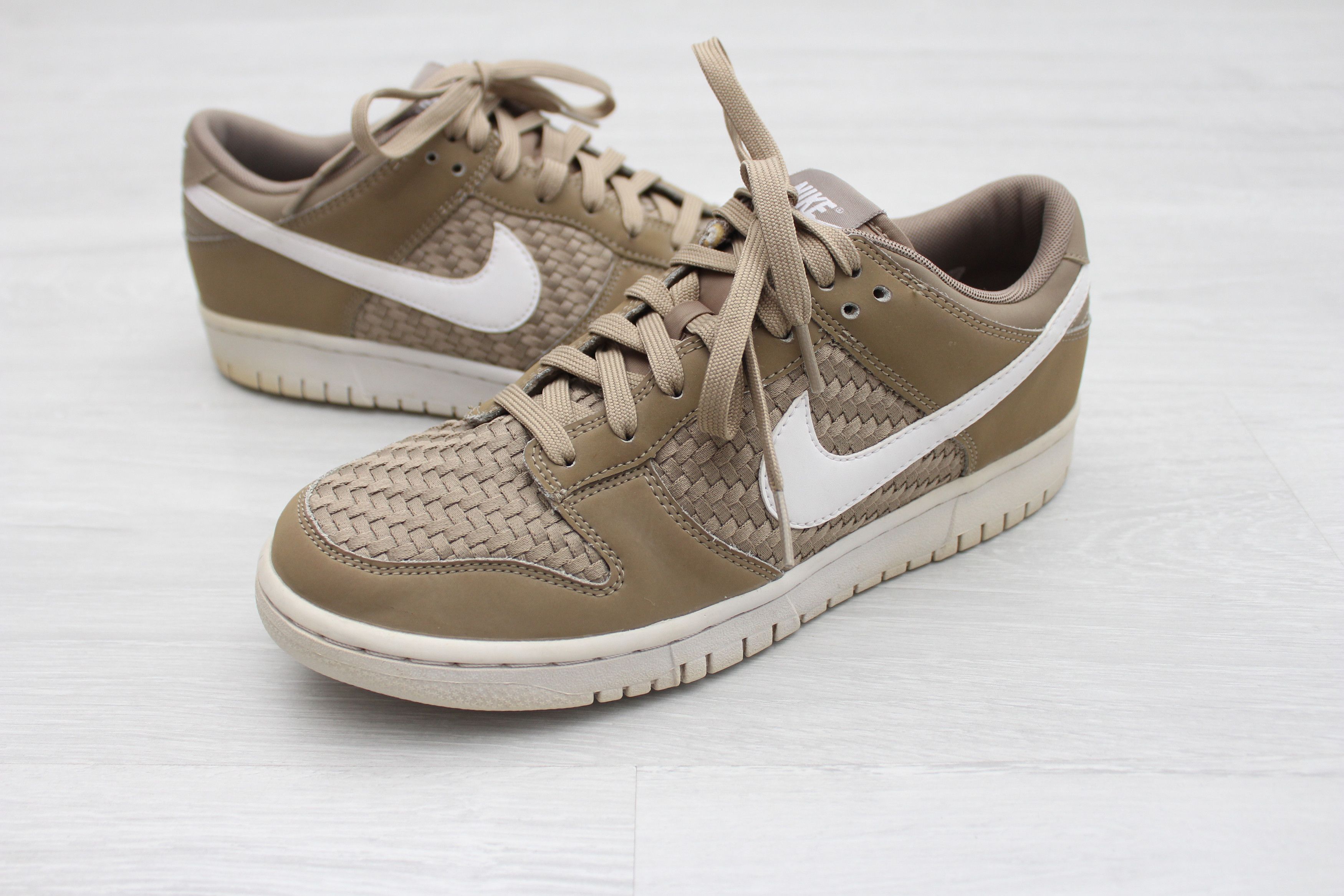 Nike Nike Dunk Low Woven Hemp White Khaki 9US EU42.5 UK8 Size US 9 / EU 42 - 3 Thumbnail