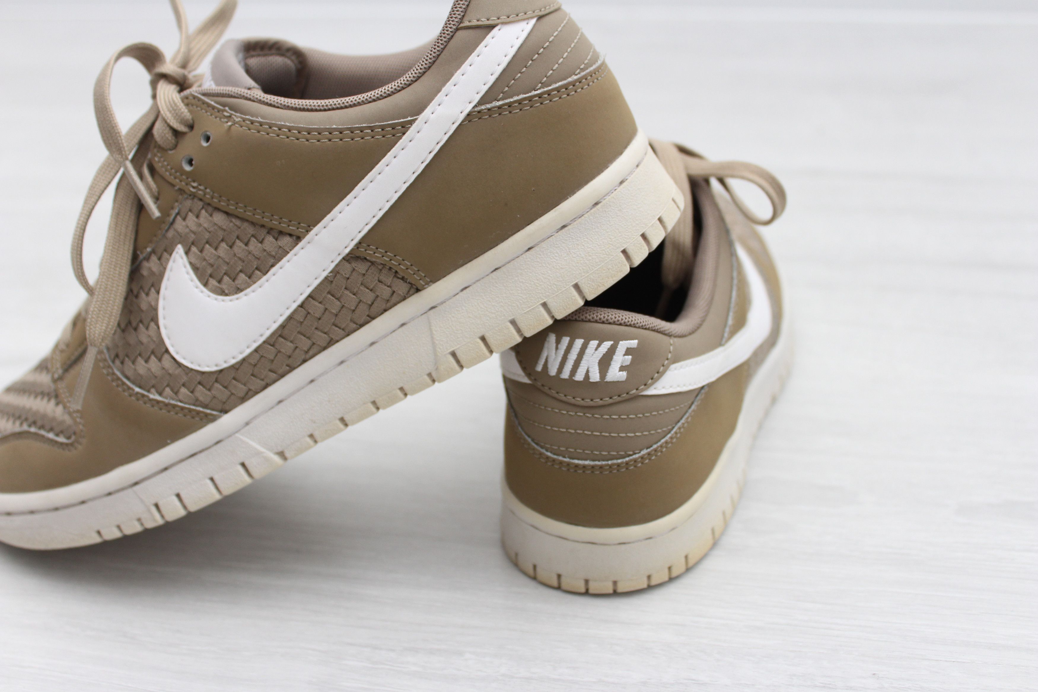 Nike Nike Dunk Low Woven Hemp White Khaki 9US EU42.5 UK8 Size US 9 / EU 42 - 11 Thumbnail