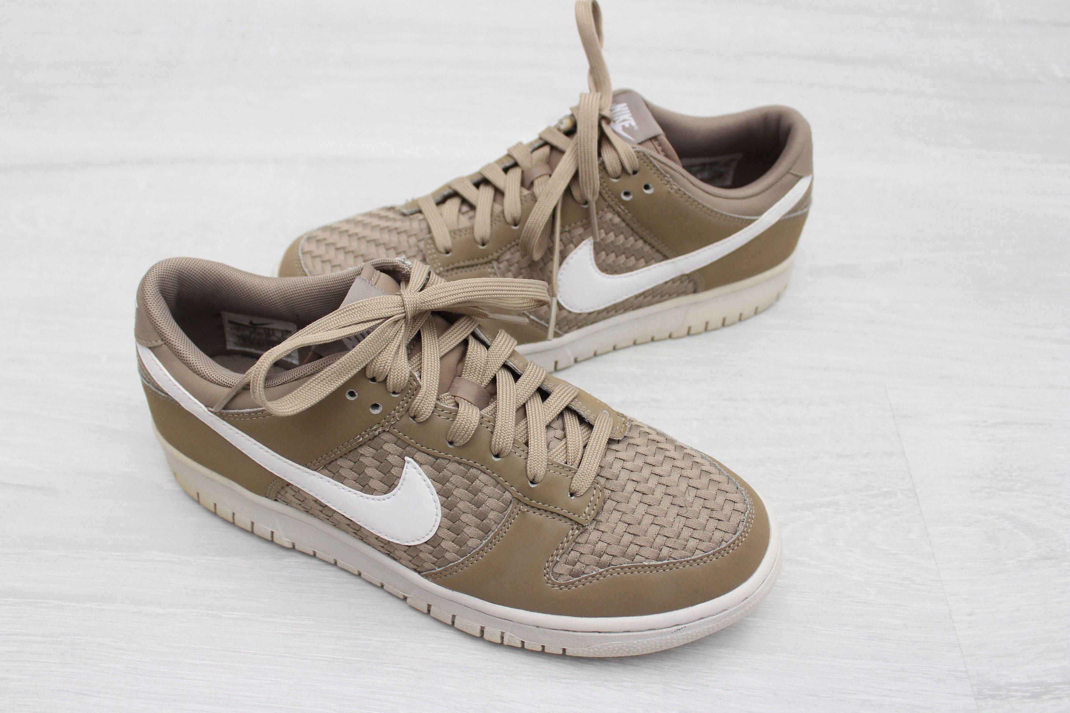 Nike Nike Dunk Low Woven Hemp White Khaki 9US EU42.5 UK8 Size US 9 / EU 42 - 2 Thumbnail