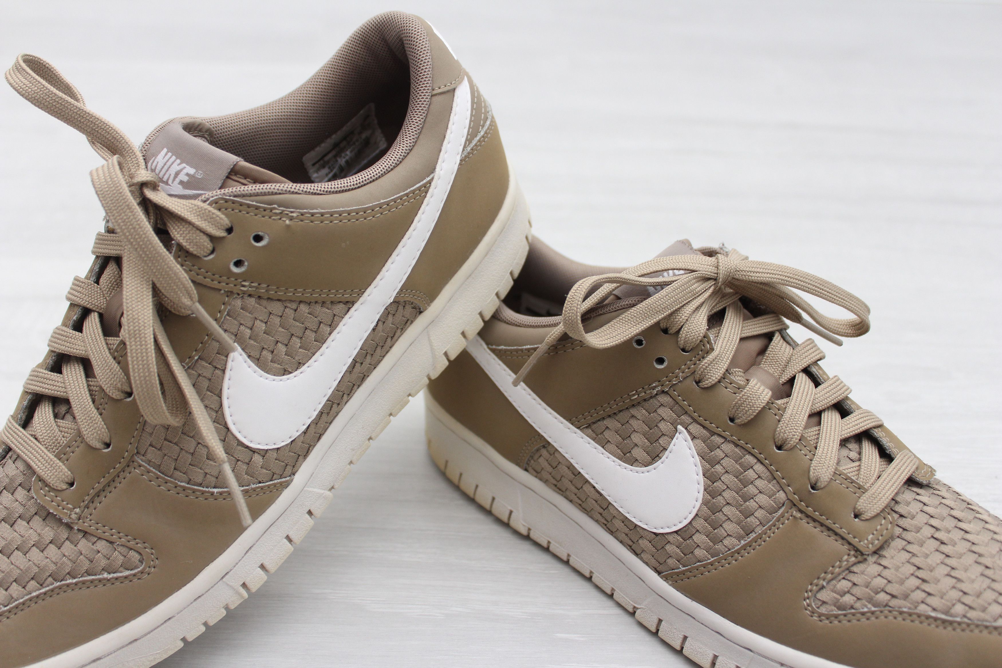 Nike Nike Dunk Low Woven Hemp White Khaki 9US EU42.5 UK8 Size US 9 / EU 42 - 6 Thumbnail