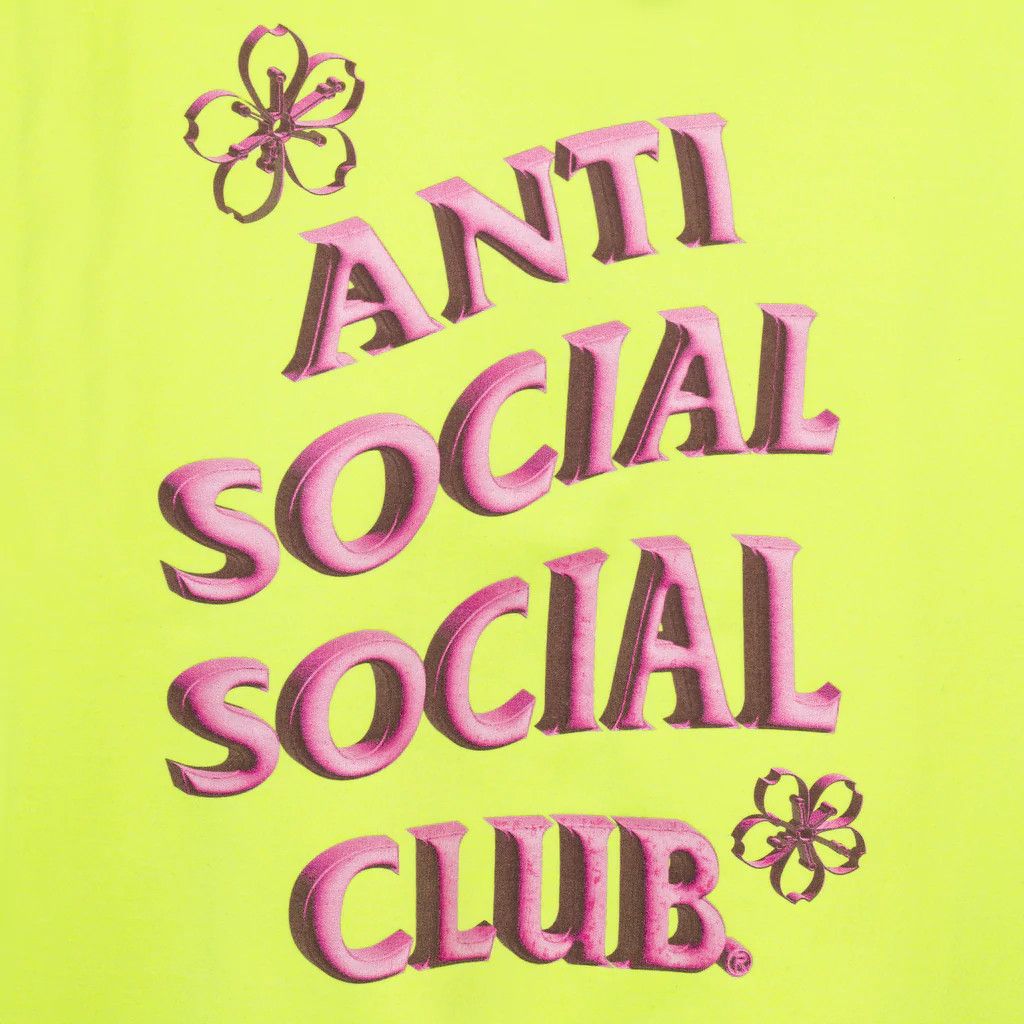 Anti Social Social Club DS Pink ASSC Coral Crush Yellow Zip Hoodie BAPE Supreme kith Size US M / EU 48-50 / 2 - 3 Thumbnail