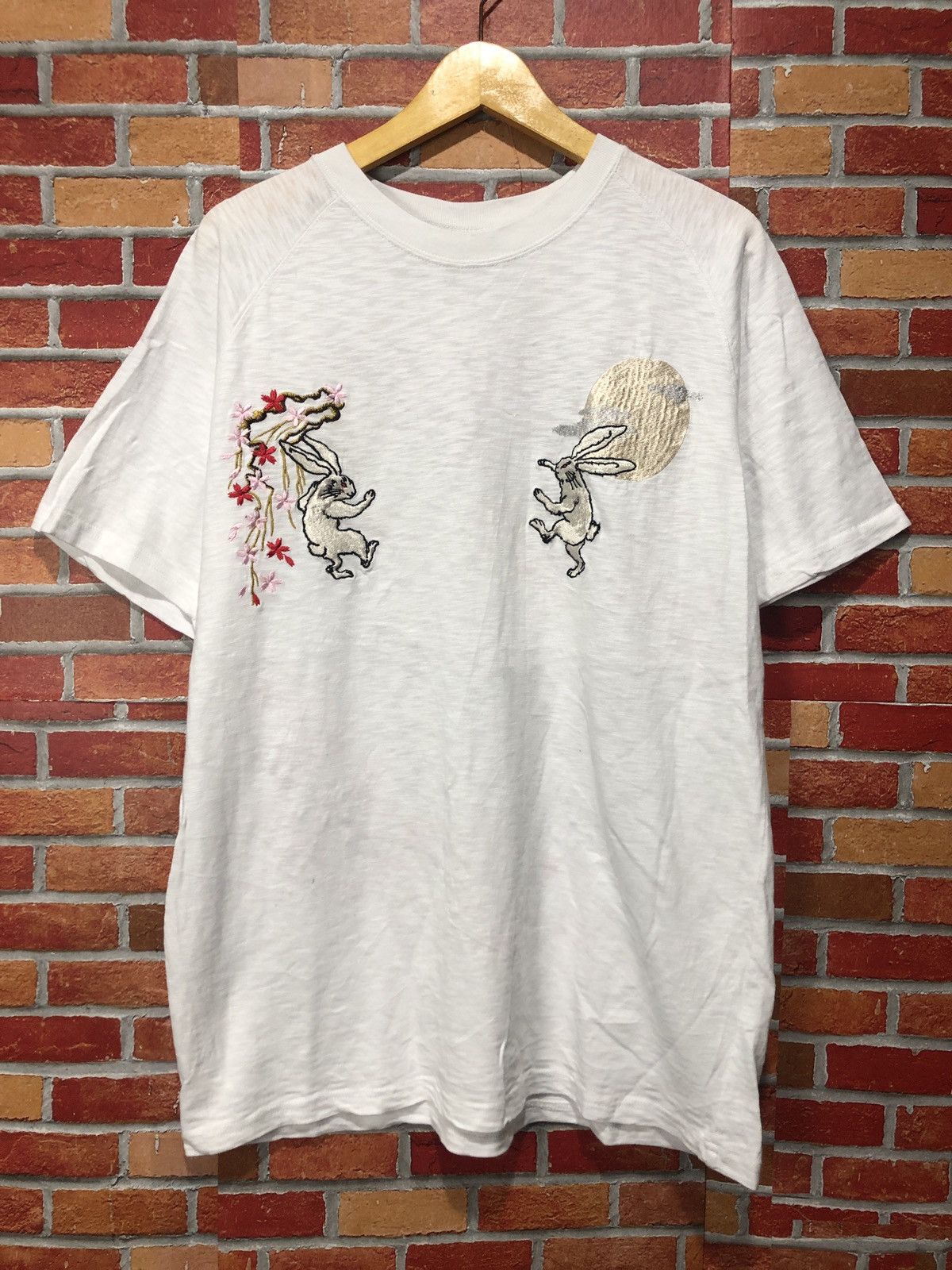 Japanese Brand Japanese Domestic Embroidered T-Shirt Size US XL / EU 56 / 4 - 3 Thumbnail