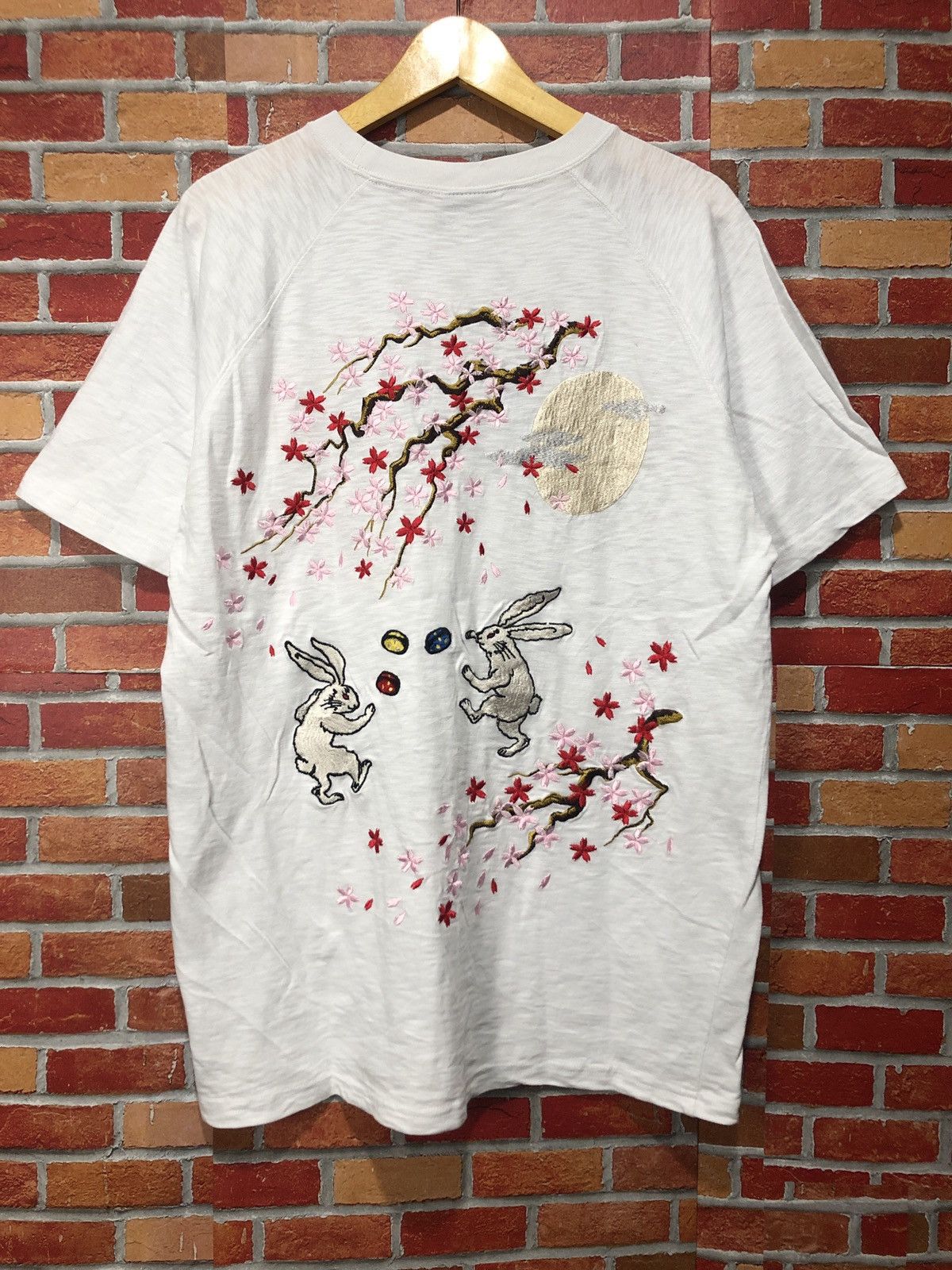 Japanese Brand Japanese Domestic Embroidered T-Shirt Size US XL / EU 56 / 4 - 1 Thumbnail