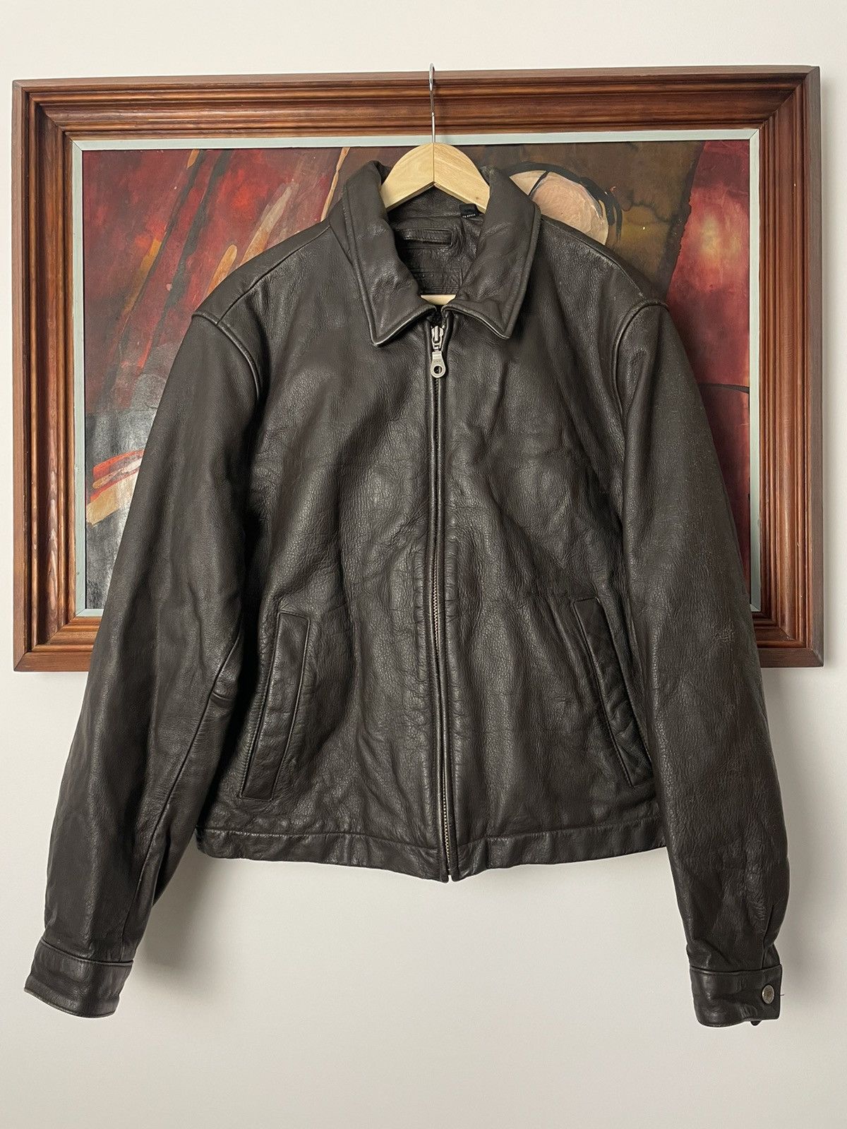 Vintage Rare Vintage Genuine Real Leather Cropped Jacket Avant Garde ...